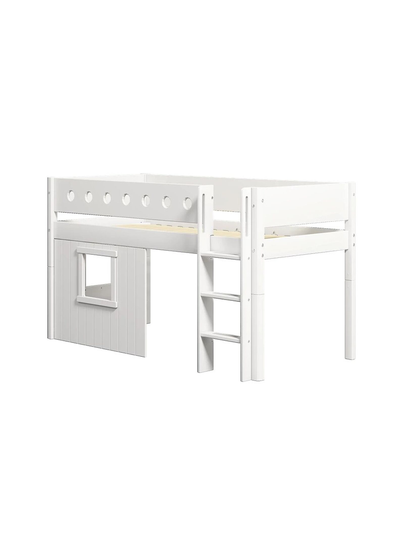 MID-HIGH SINGLE BED WHITE (90X200)