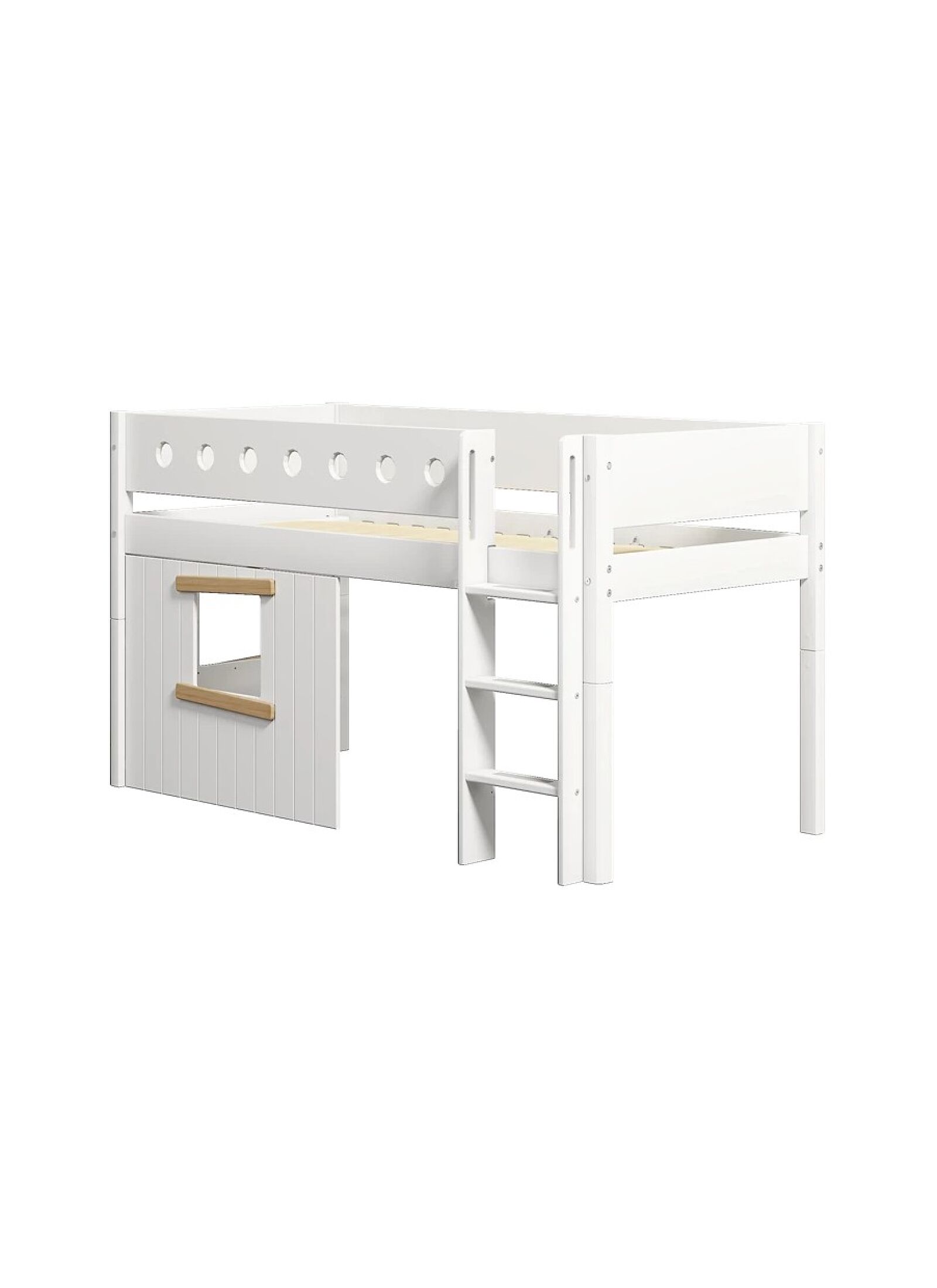 MID-HIGH SINGLE BED WHITE (90X200)