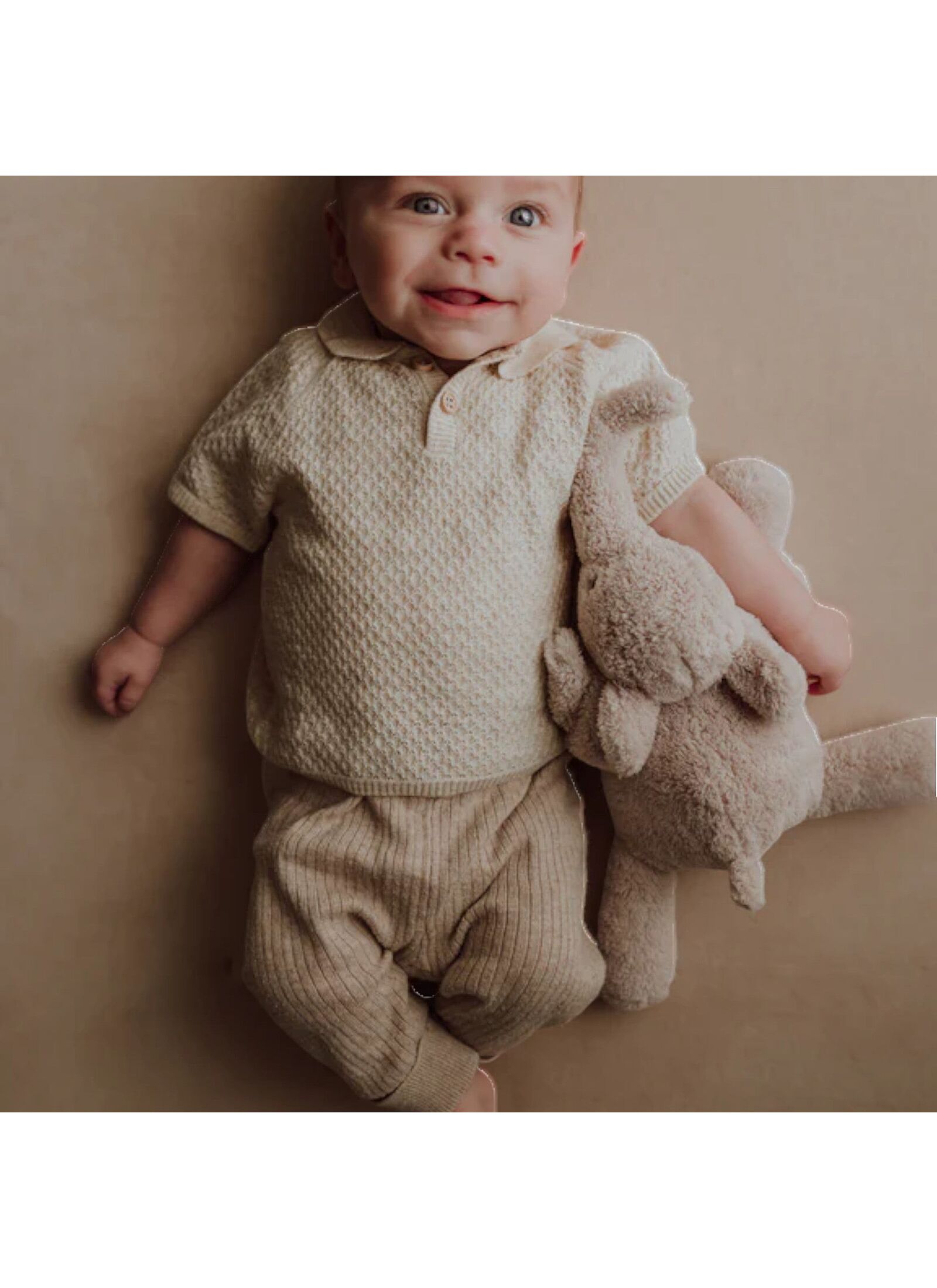 BABY COMFORTER GEORGE NATURAL PINK