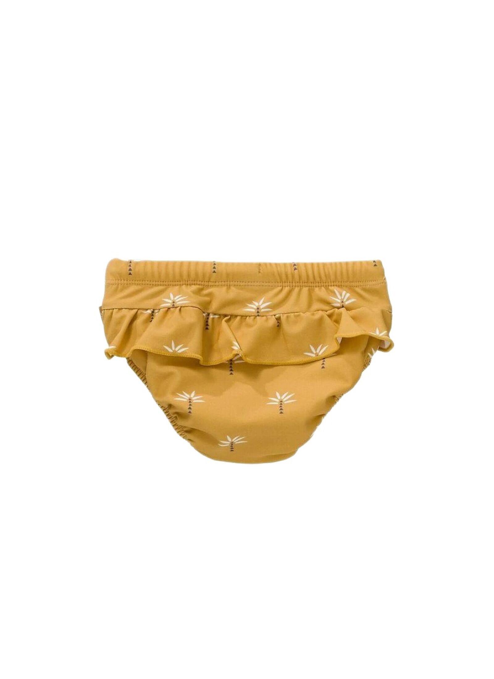 DIAPER SWIMSUIT PALMTREE OCHRE