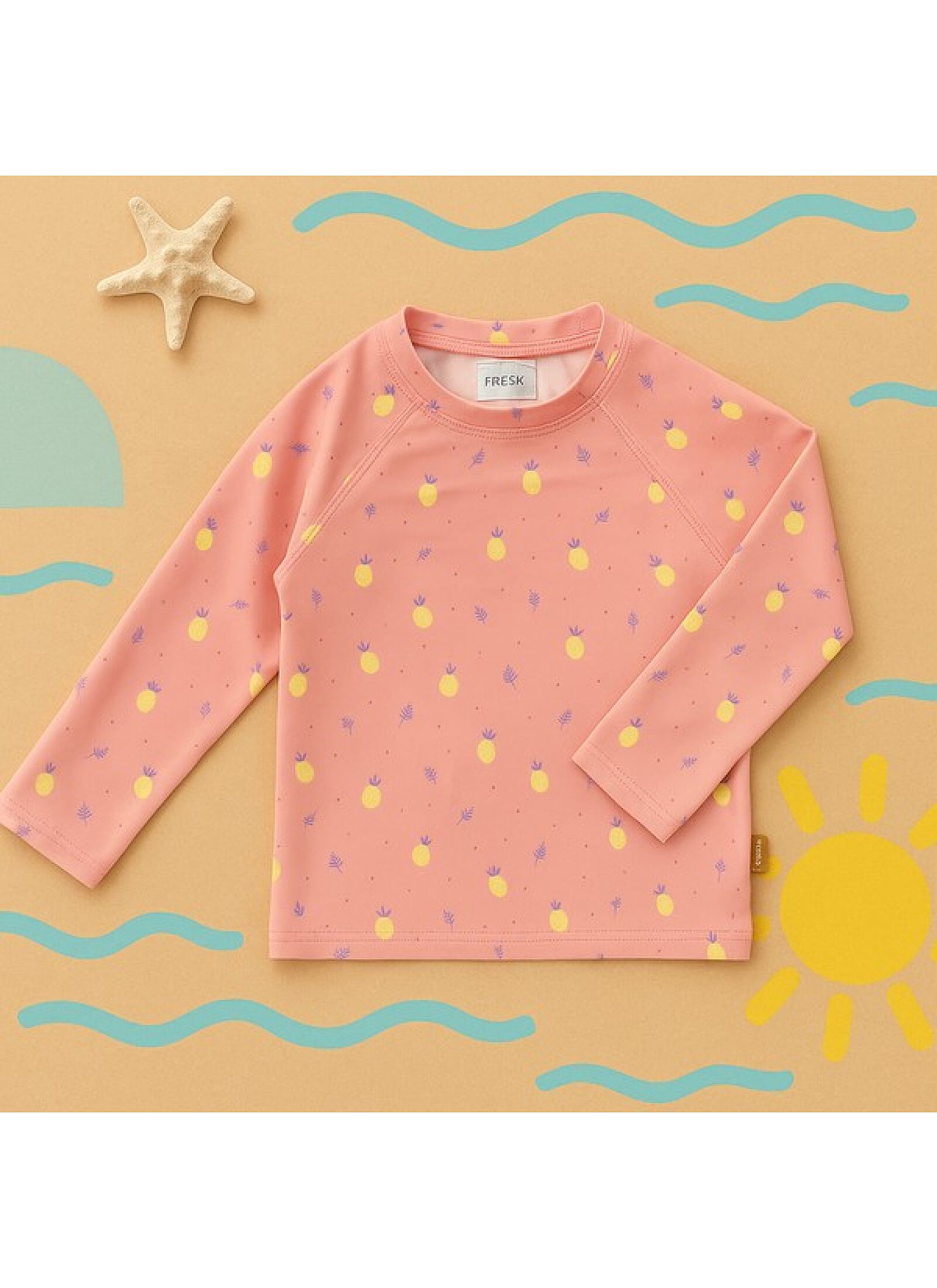 SWIM T-SHIRT WITH LONG SLEEVE SUMMER FRUIT