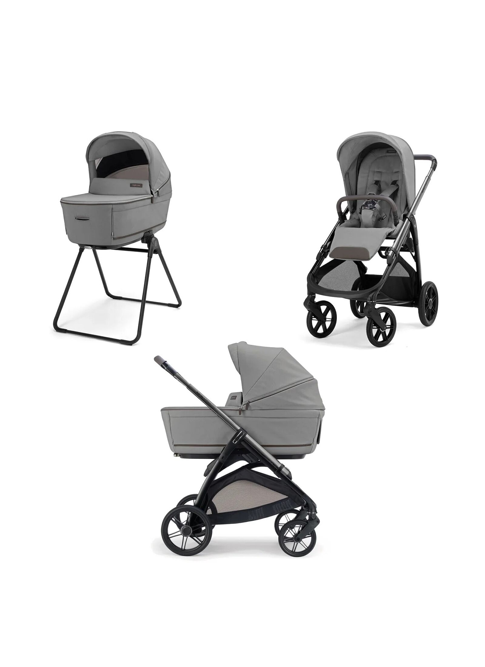 TRANSPORT SYSTEM STROLLER APTICA DUO CRYSTAL GREY