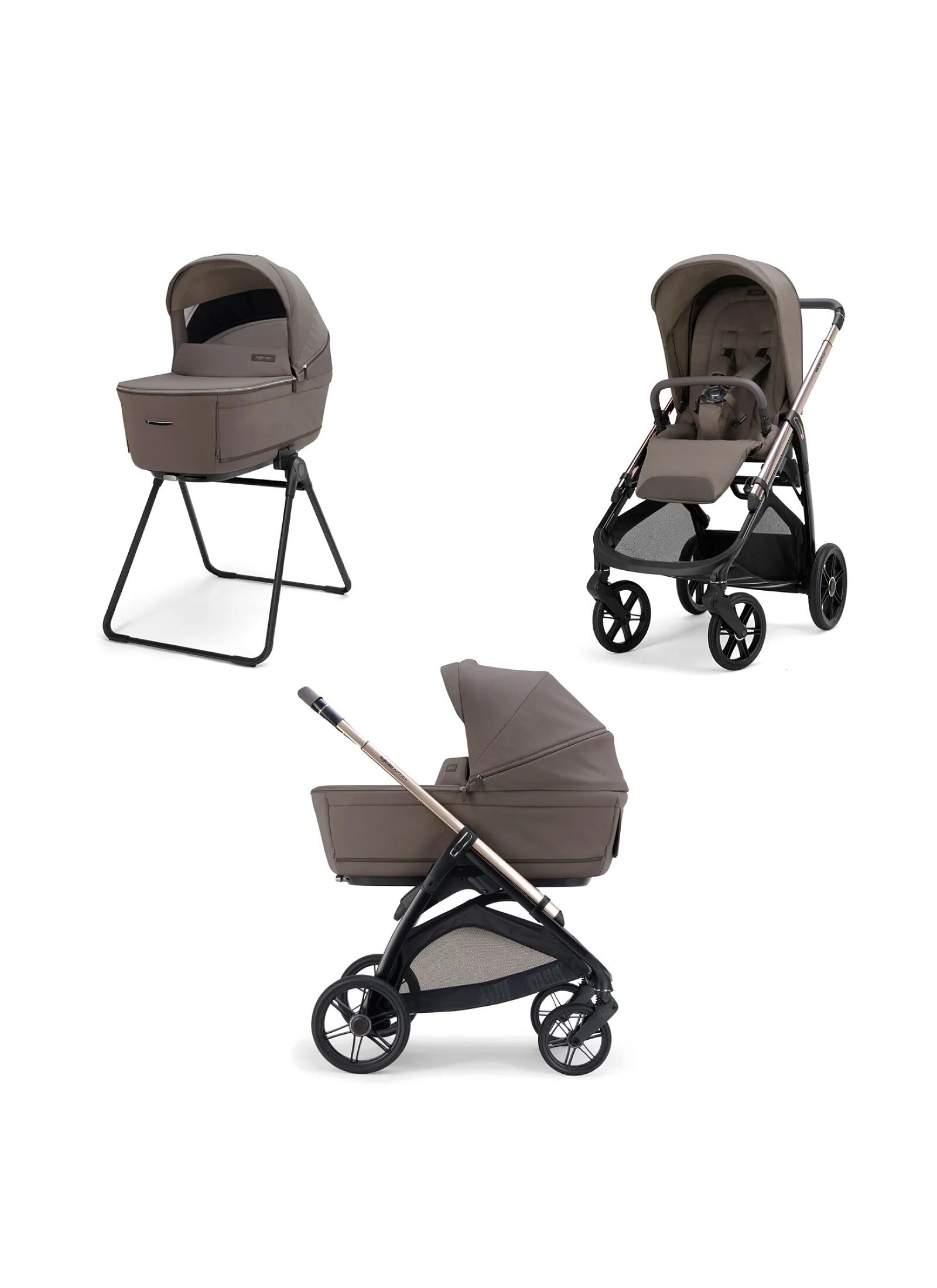 TRANSPORT SYSTEM STROLLER APTICA DUO ESSENCE MOKKA