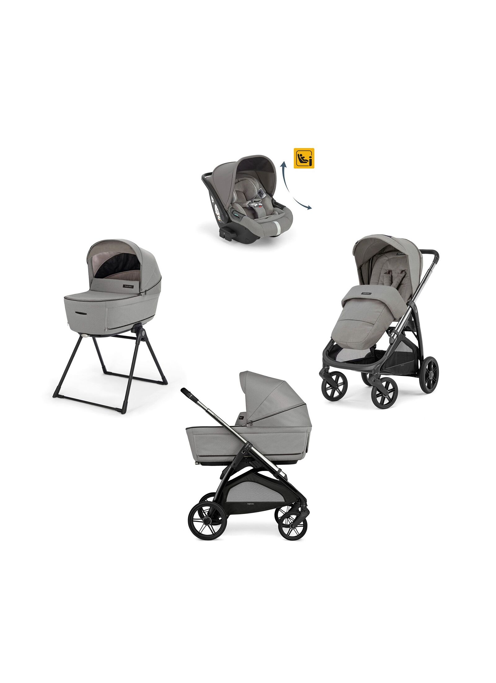 TRANSPORT SYSTEM APTICA QUATTRO SATIN GREY