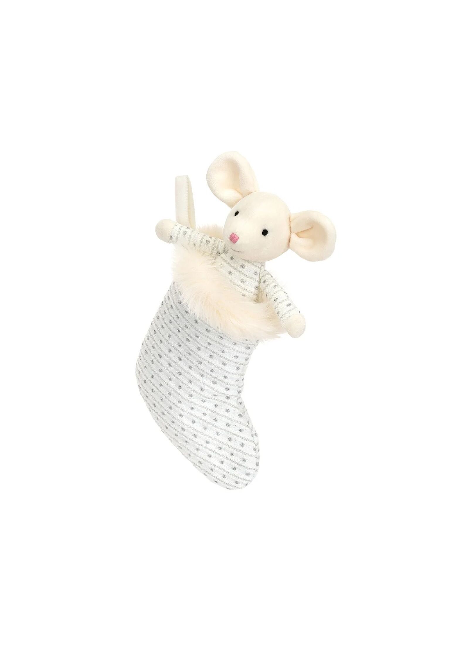 SOFT TOY SHIMMER STOCKING MOUSE
