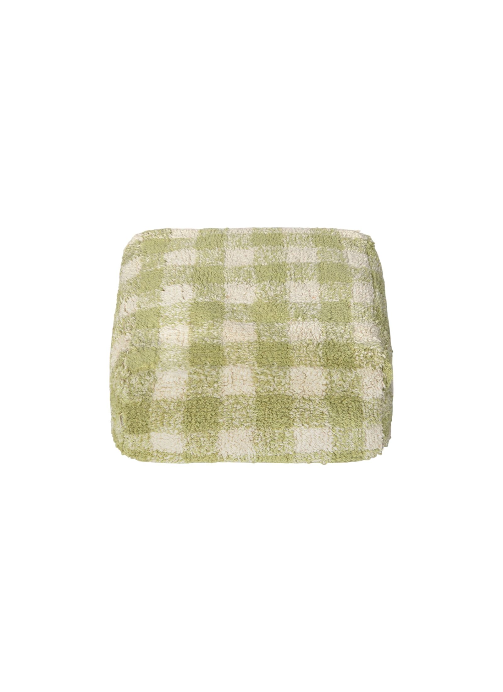 FLOOR CUSHION VICHY MATCHA