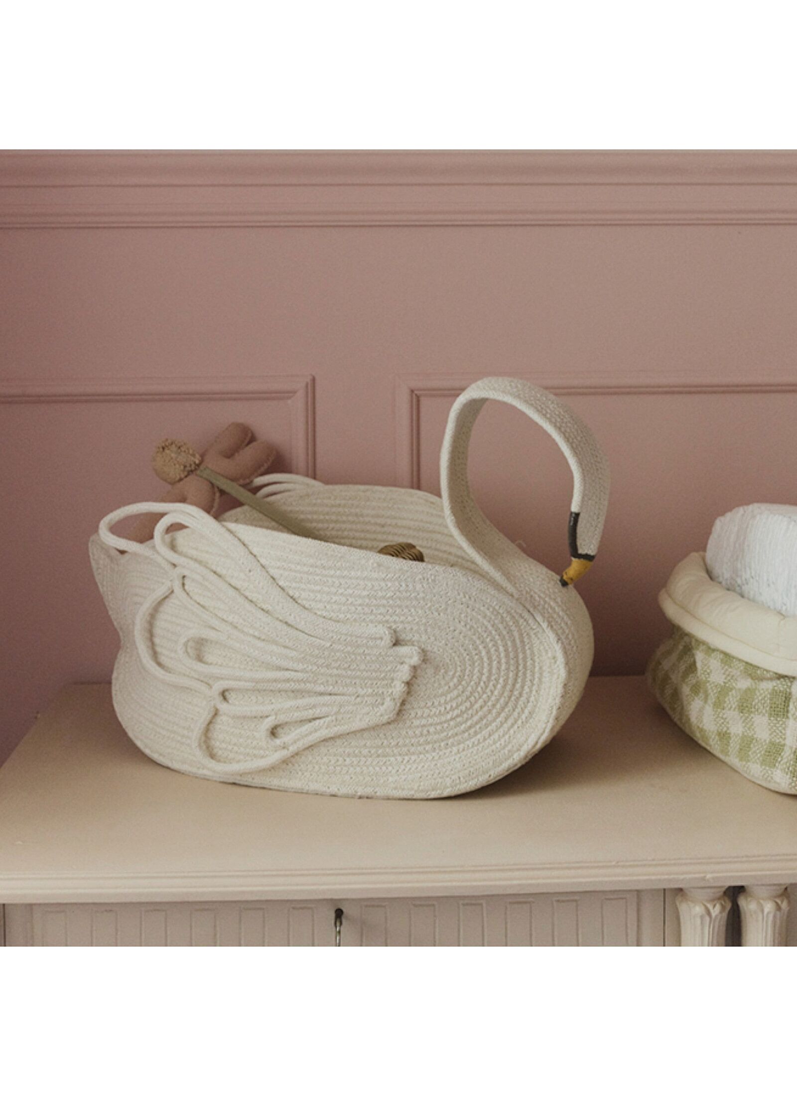 BASKET BABY SWAN (55X25)