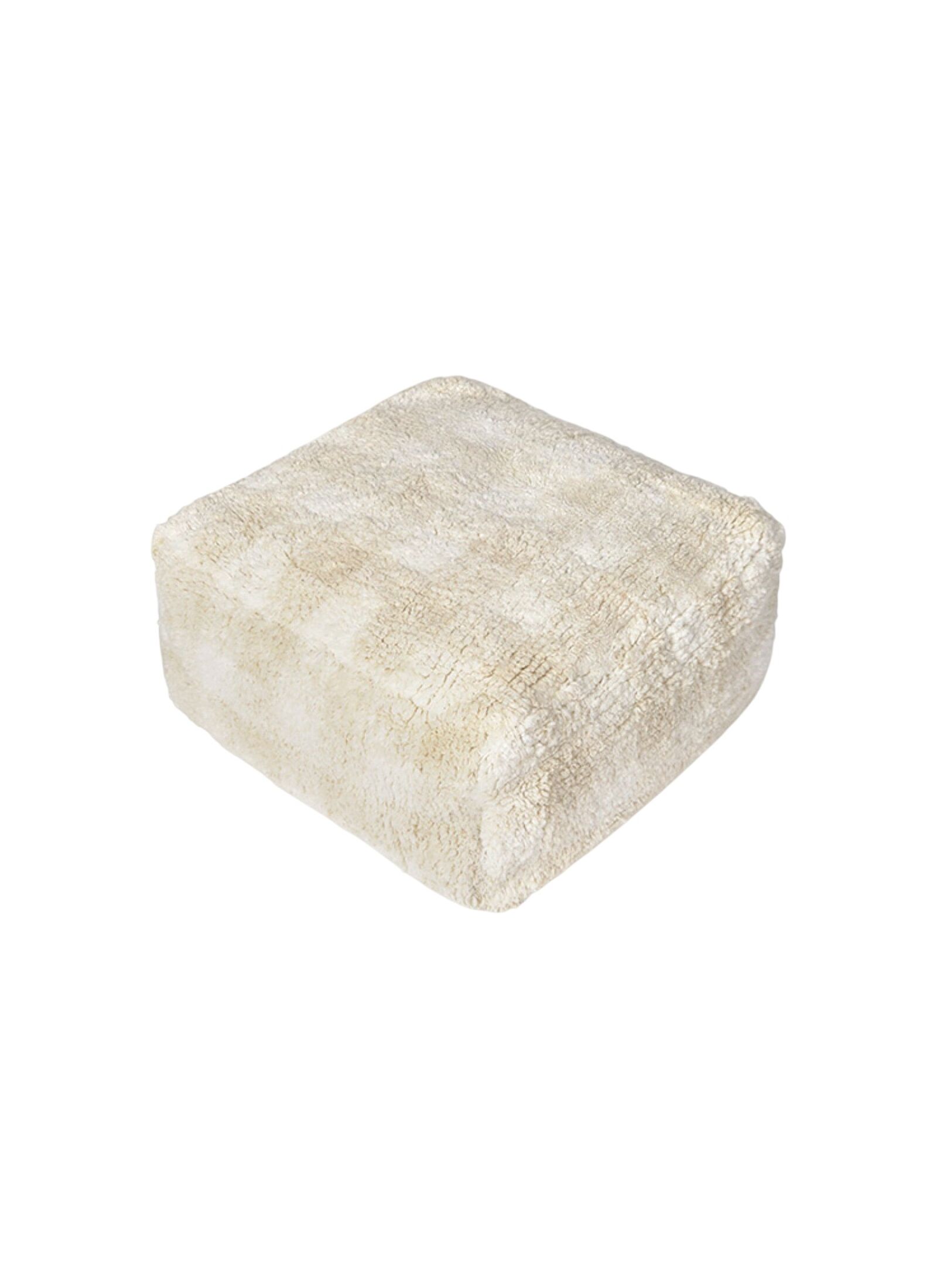 FLOOR CUSHION VICHY IVORY