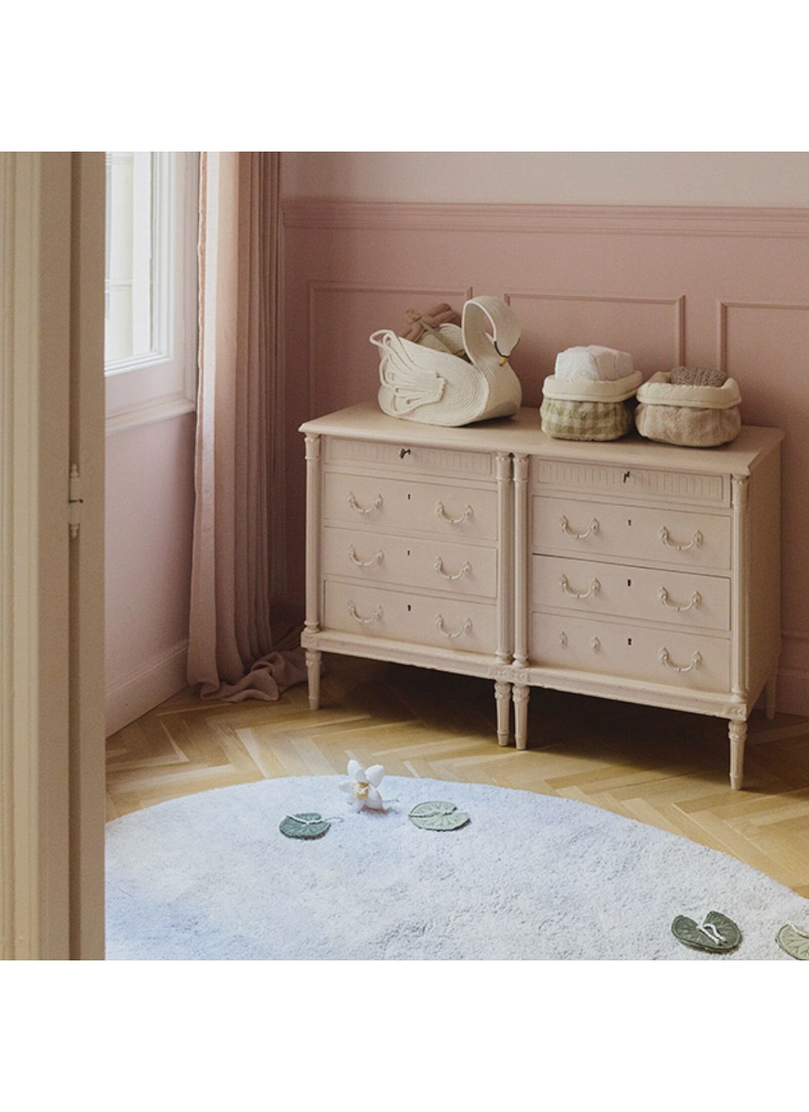 BASKET BABY SWAN (55X25)