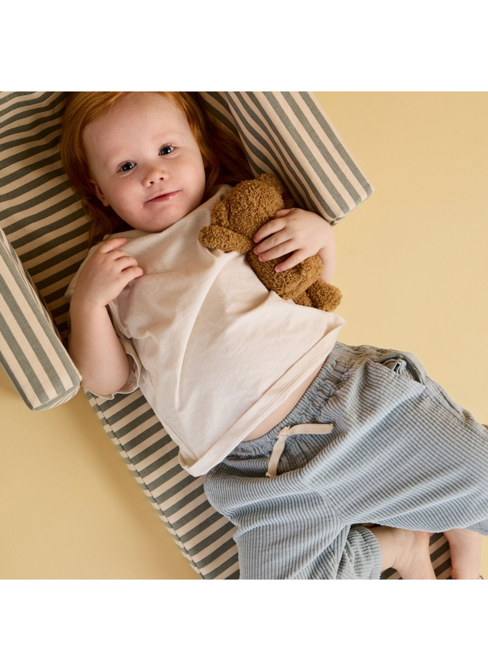 FOLDING ARMCHAIR KID'S BASE STRIPE