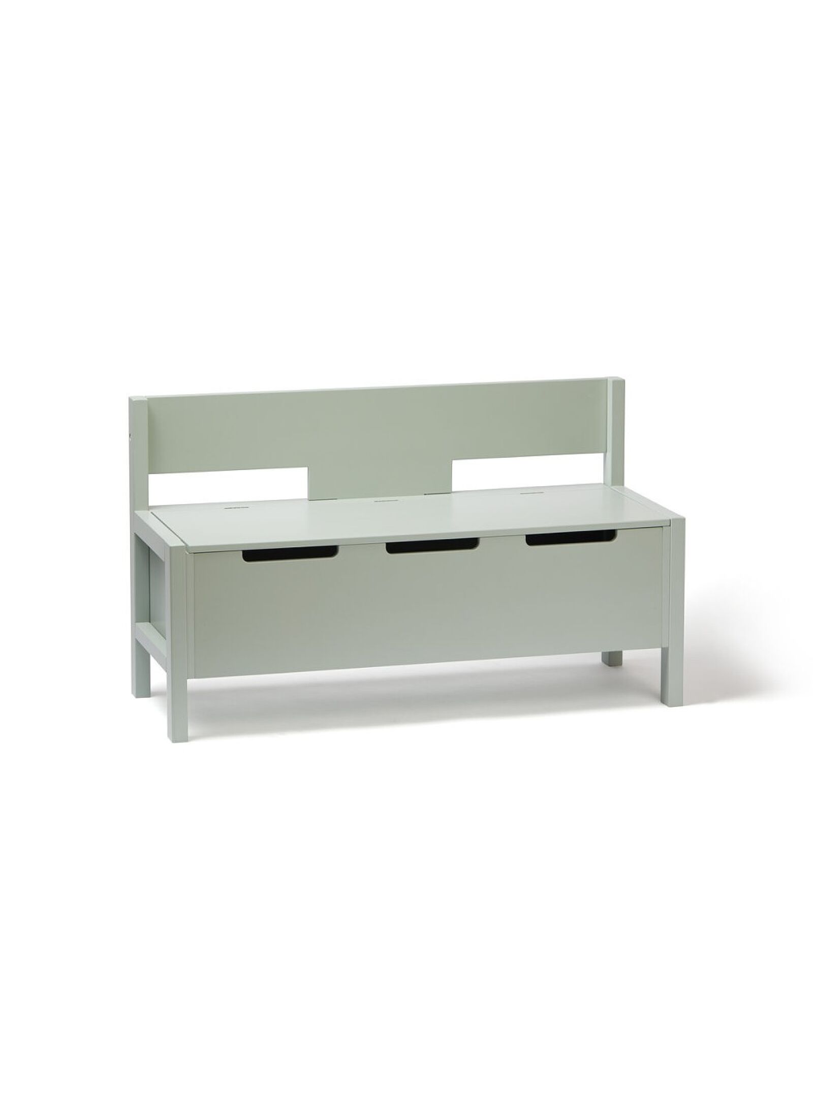 BENCH WITH STORAGE LIGHT GREEN