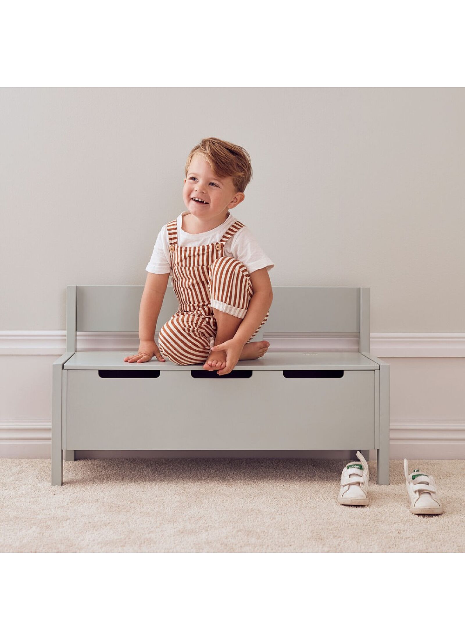 BENCH WITH STORAGE LIGHT GREEN