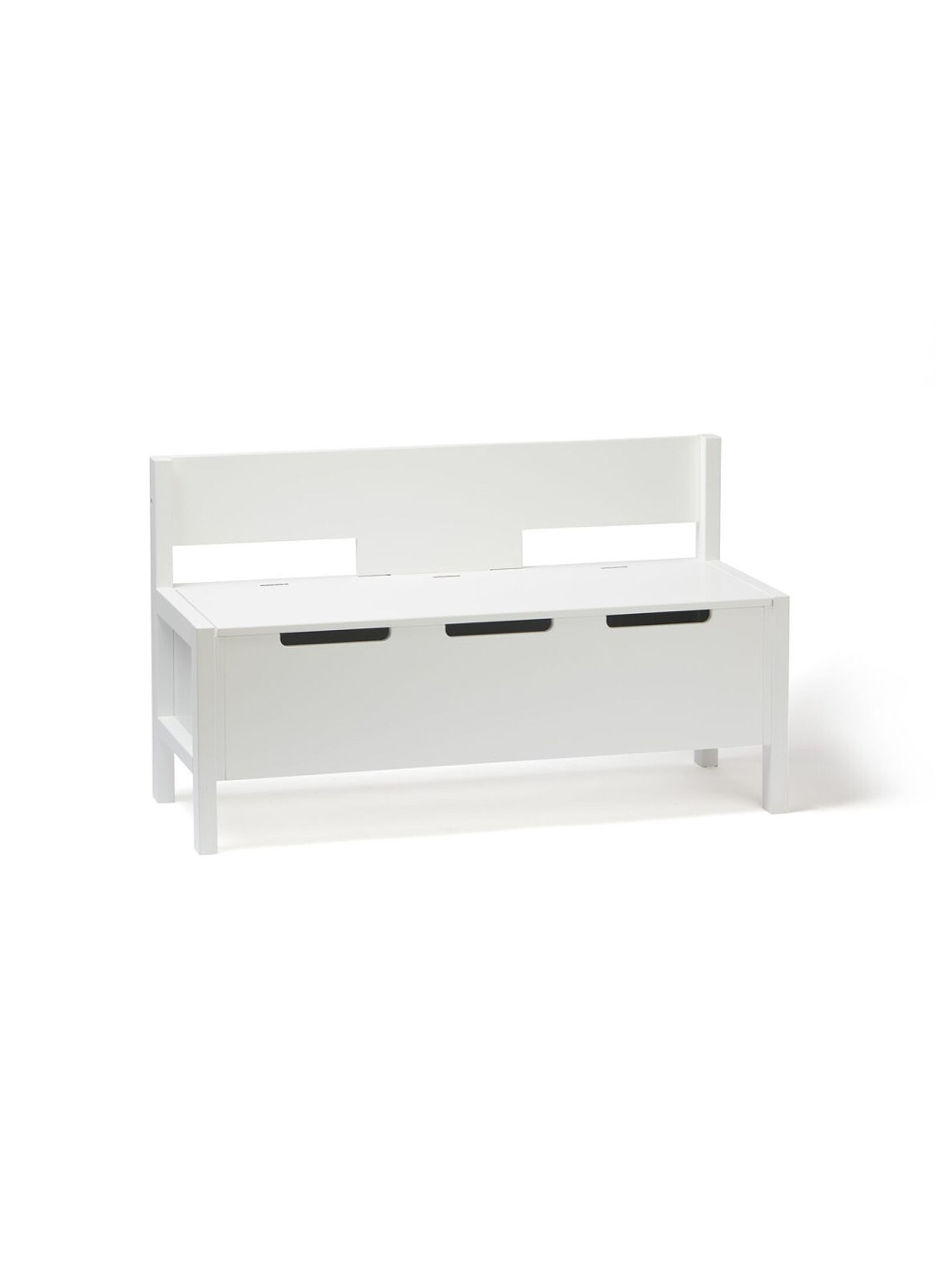 BENCH WITH STORAGE WHITE