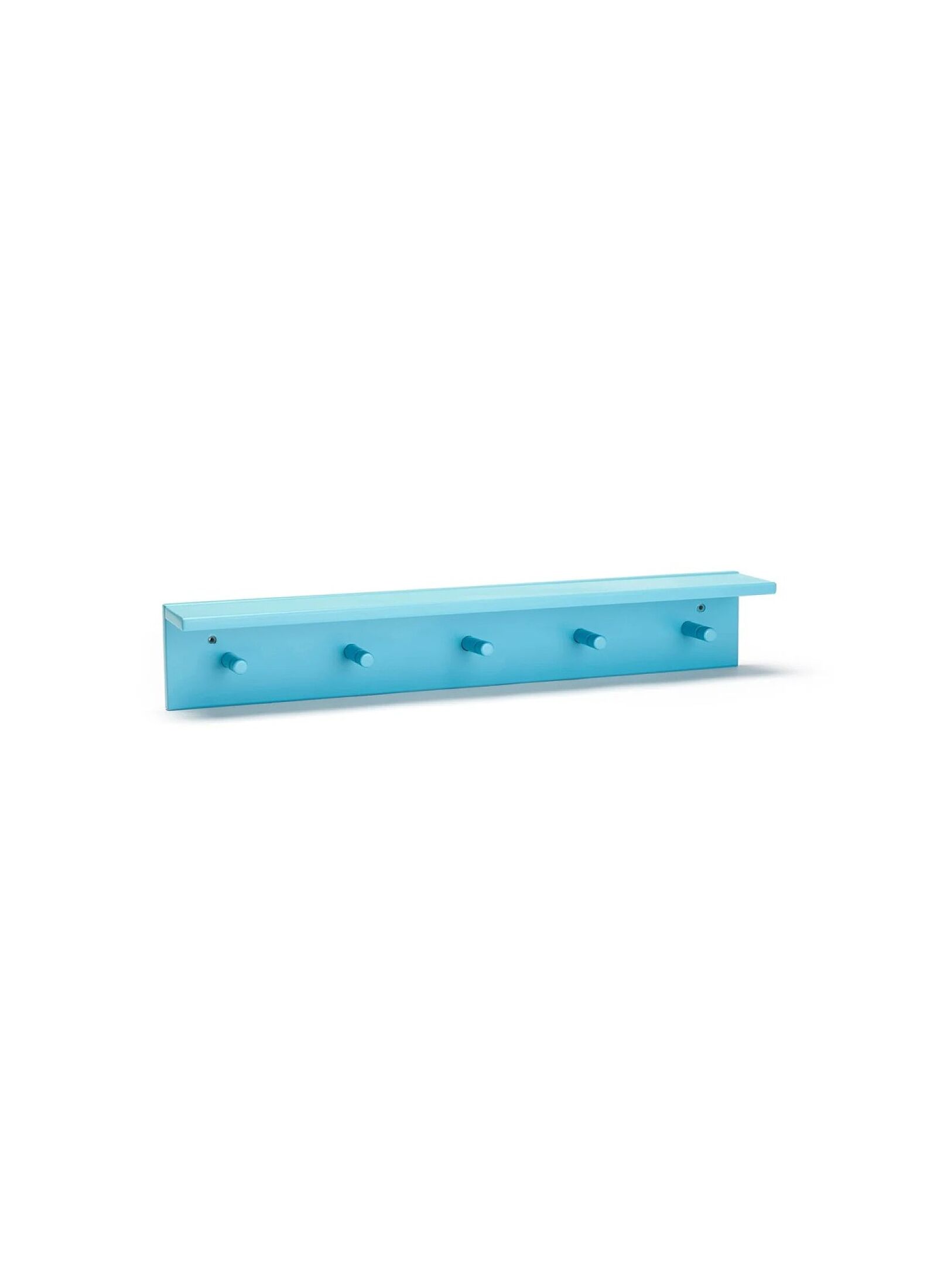 WALL SHELF WITH HOOKS STAR BLUE