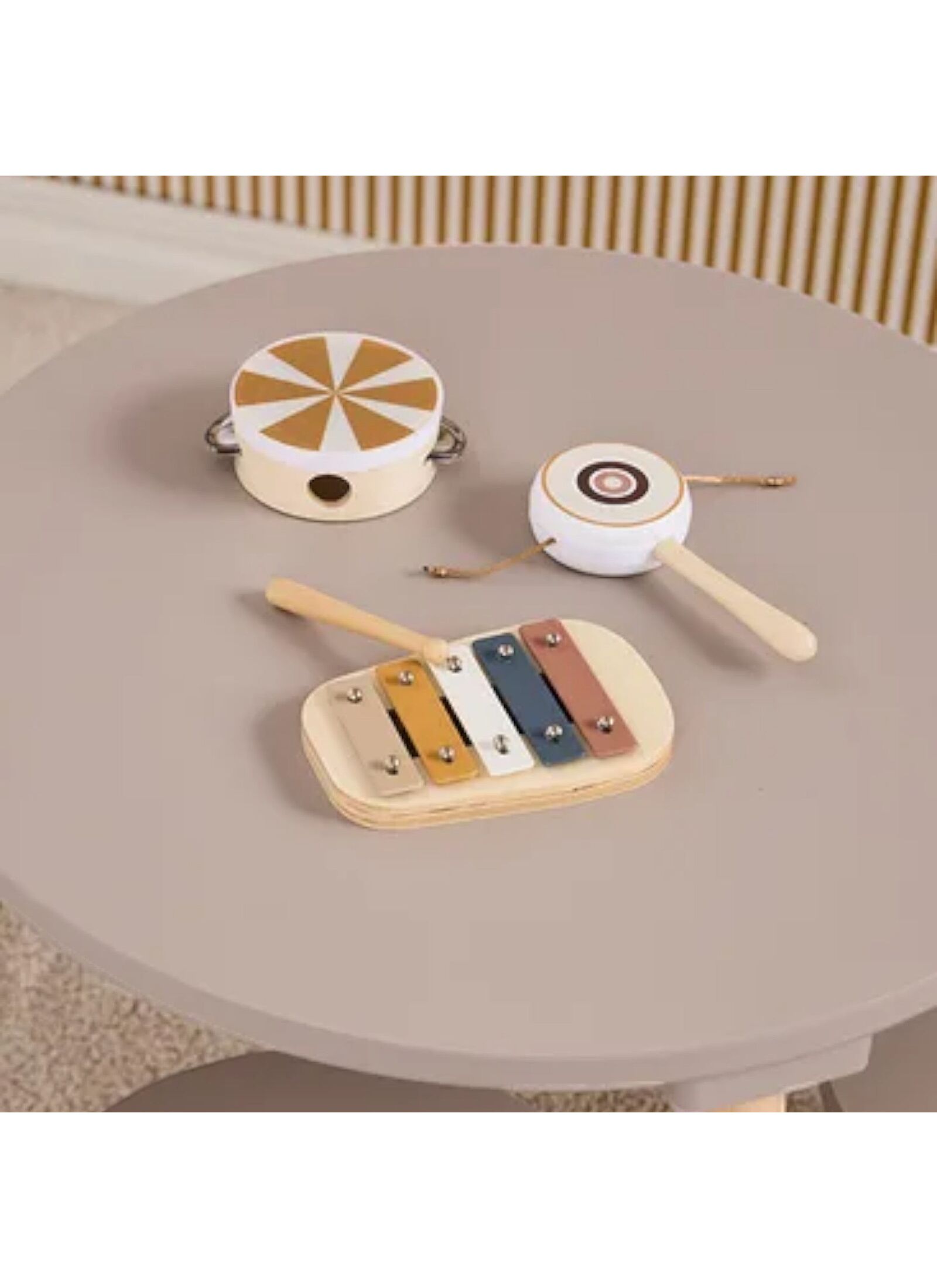 WOODEN MUSICAL INSTRUMENTS SET KID'S MUSIC