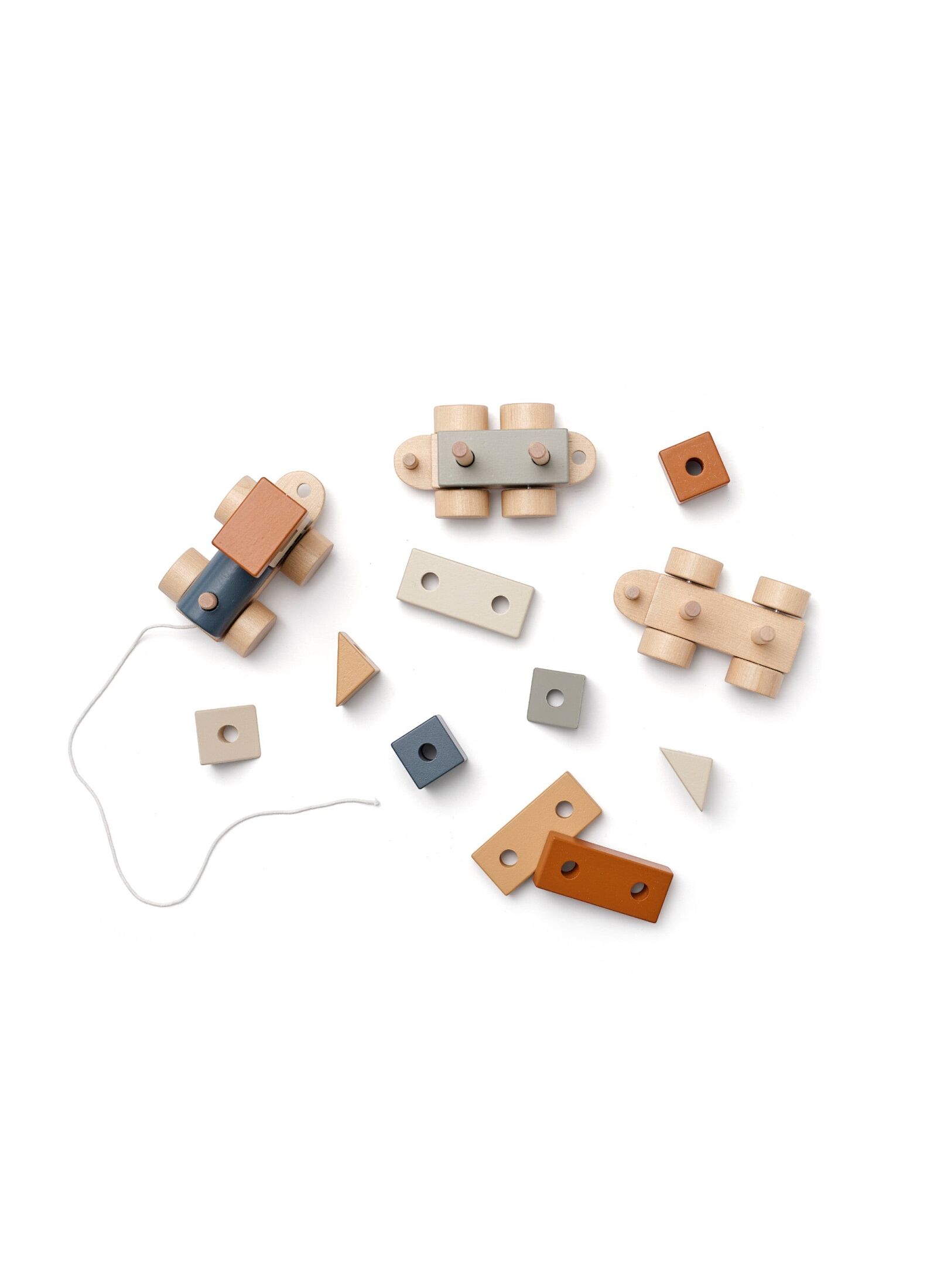 WOODEN TRAIN WITH SORTING BLOCKS