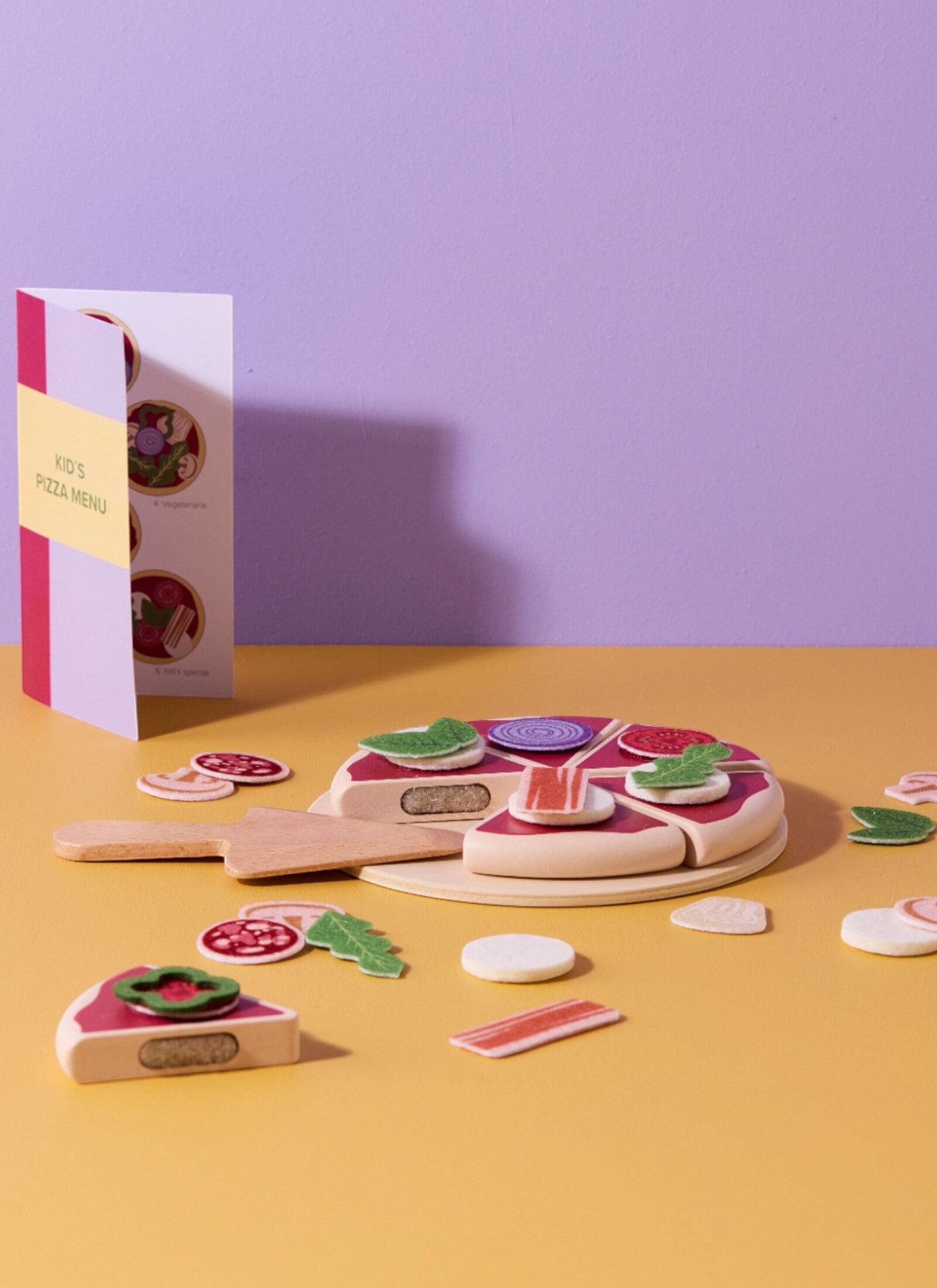 WOODEN PIZZA SET KID'S HUB