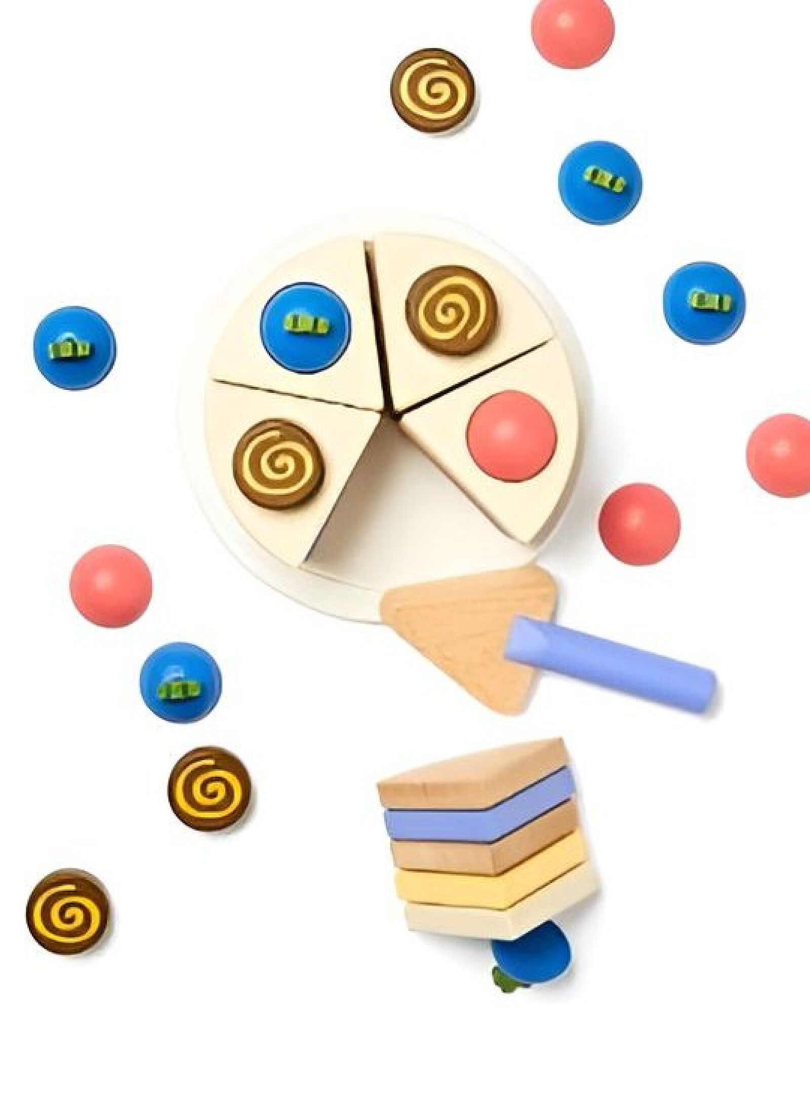 WOODEN CAKE IN LAYERS