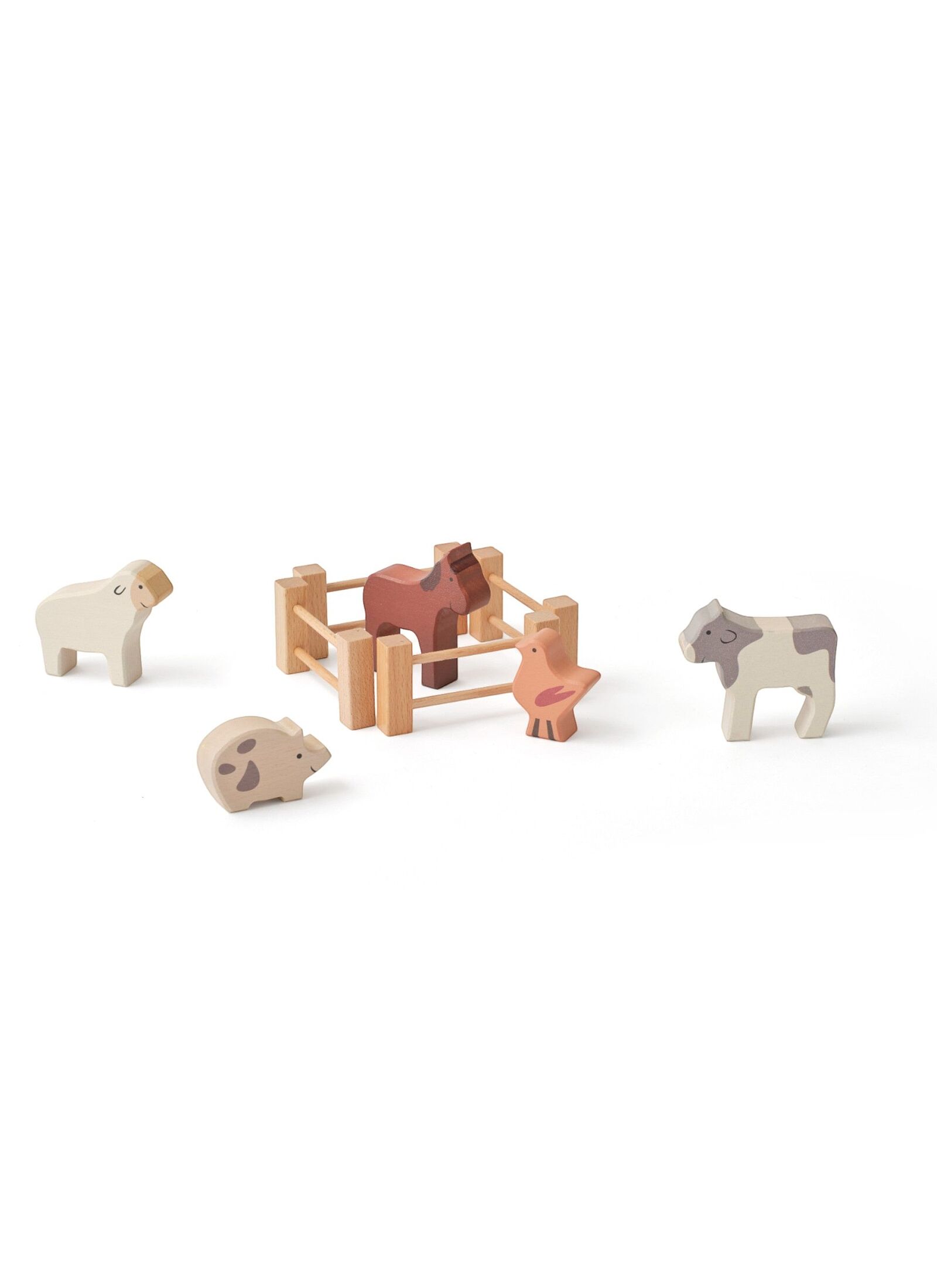 WOODEN ANIMALS OF AIDEN'S FARM