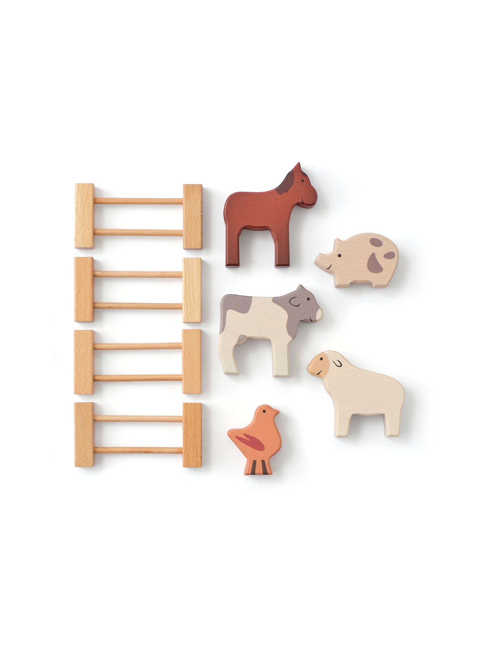 WOODEN ANIMALS OF AIDEN'S FARM