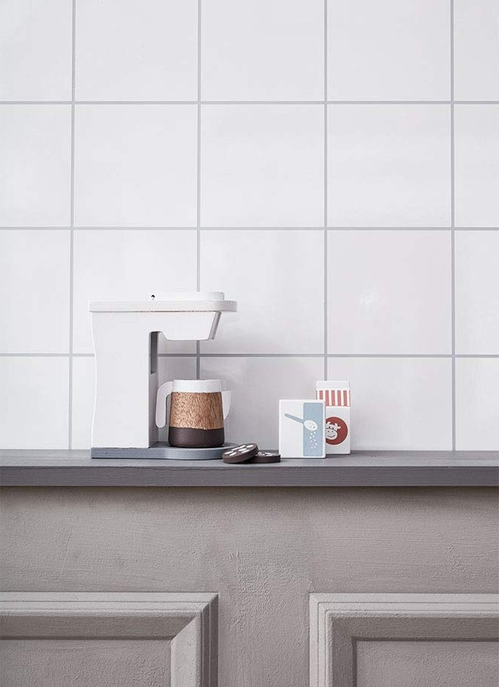 WOODEN COFFEE MACHINE BISTRO