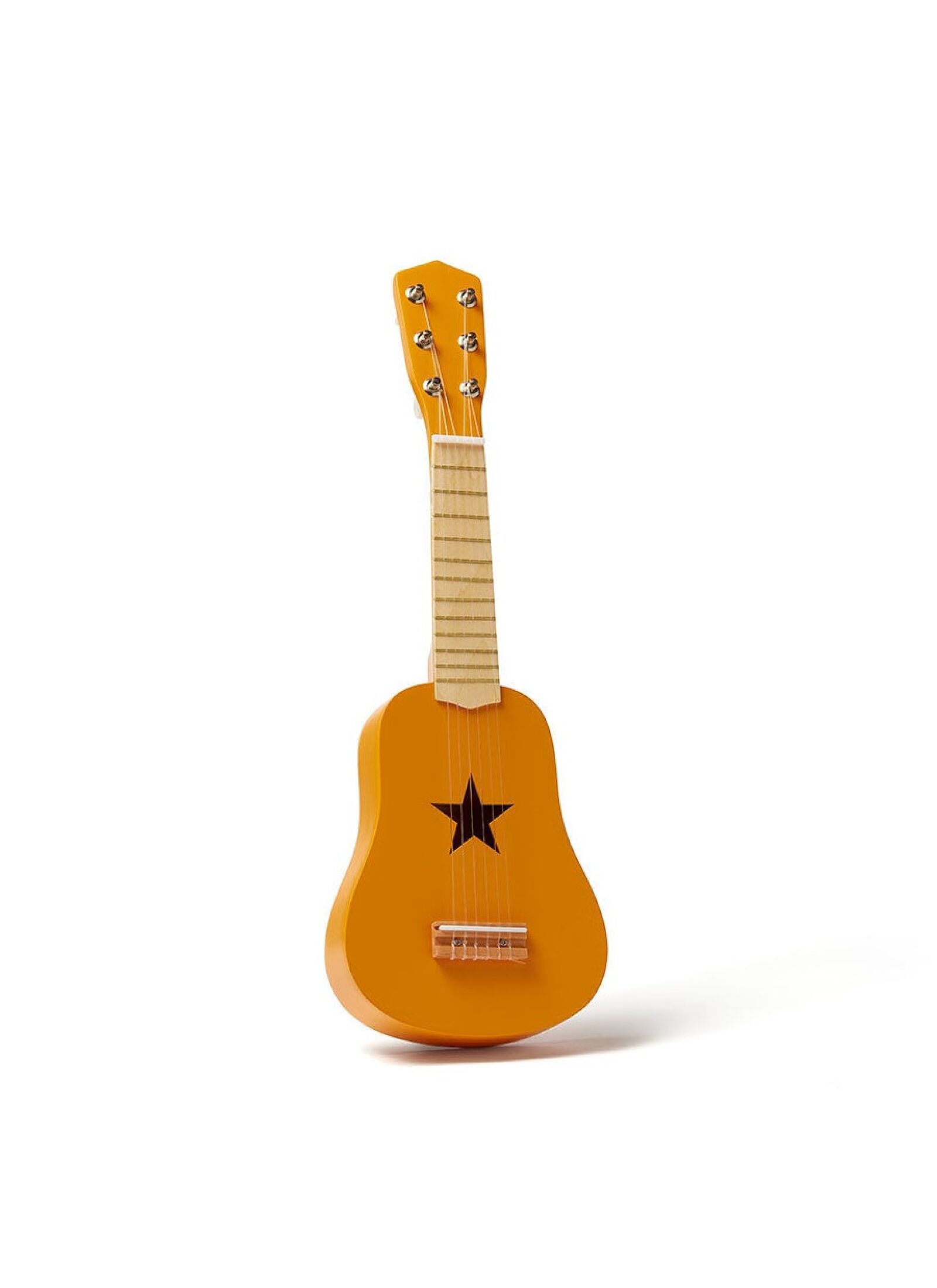 WOODEN GUITAR STAR YELLOW