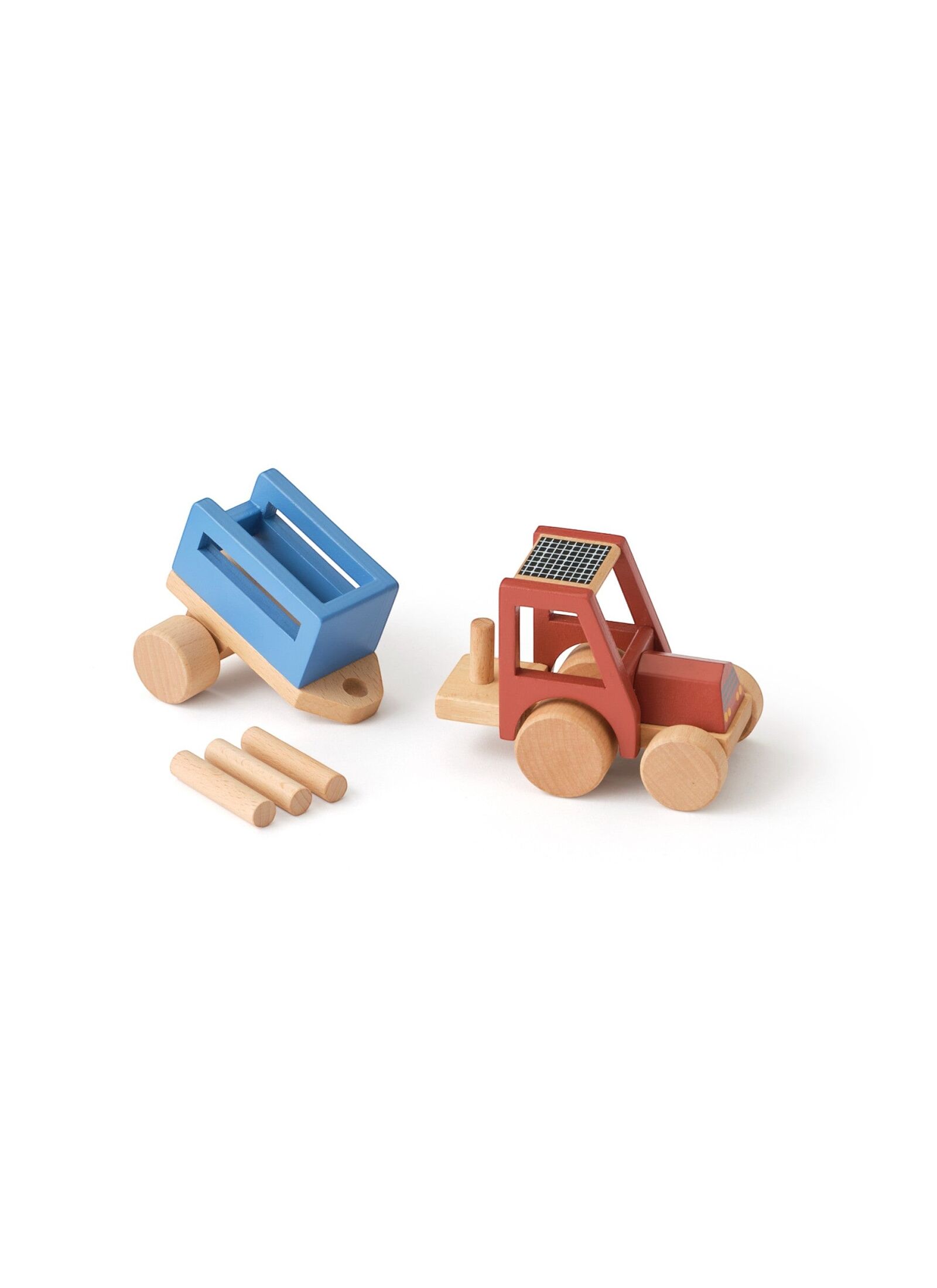 WOODEN AIDEN TRACTOR DETACHABLE TRAILER