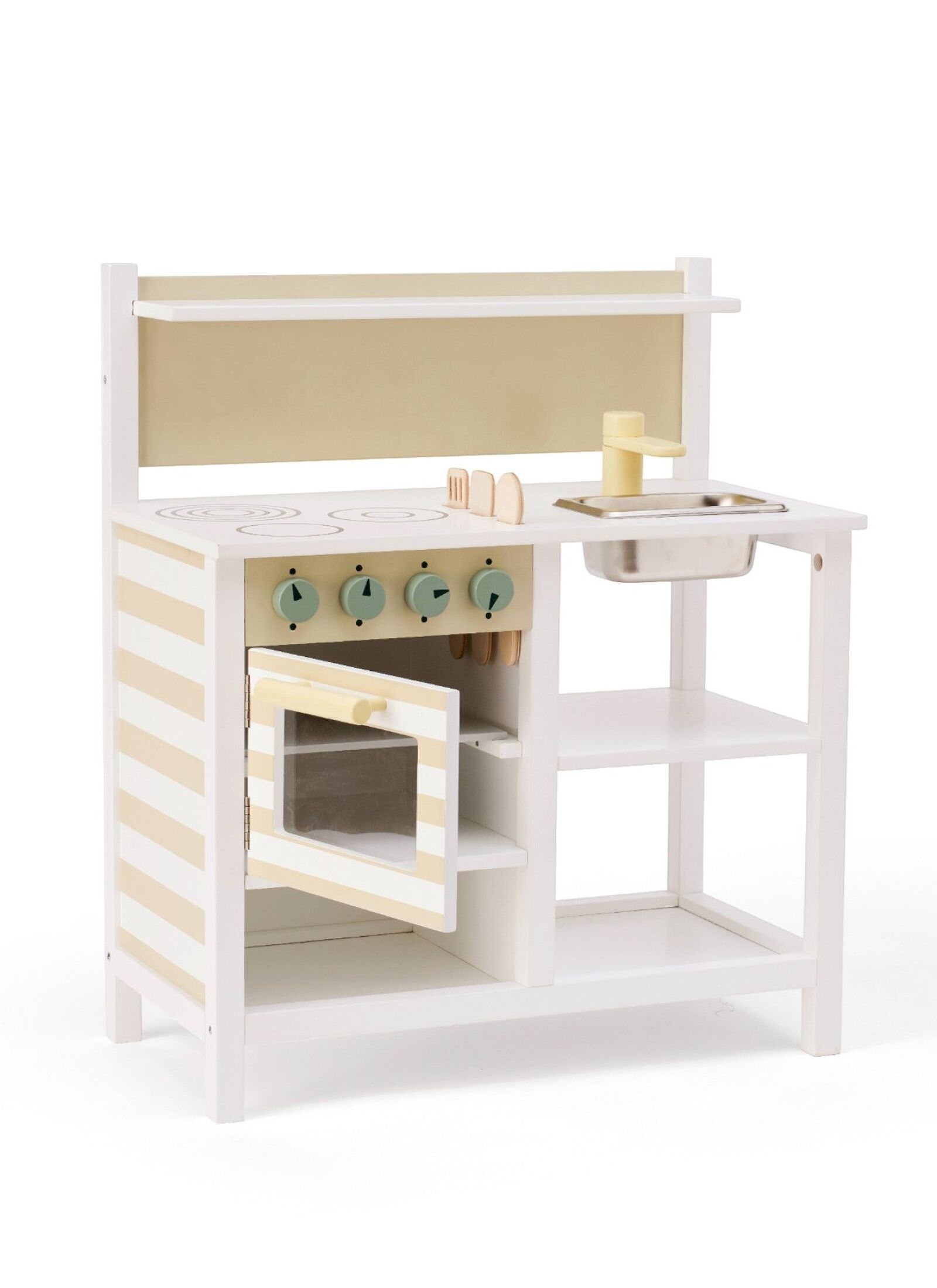 WOODEN TOY KITCHEN KID'S HUB