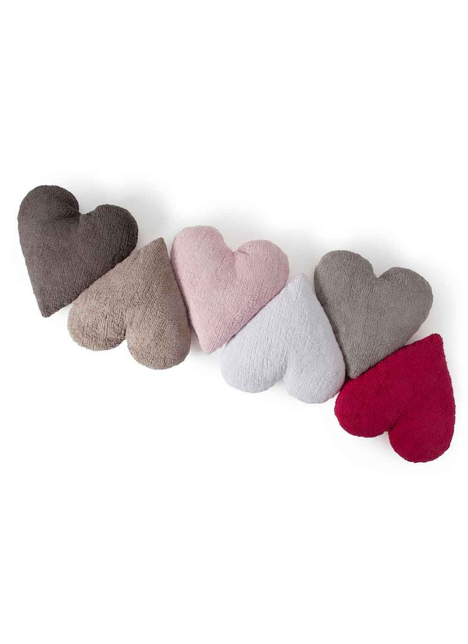 CUSHION HEART FUCHSIA