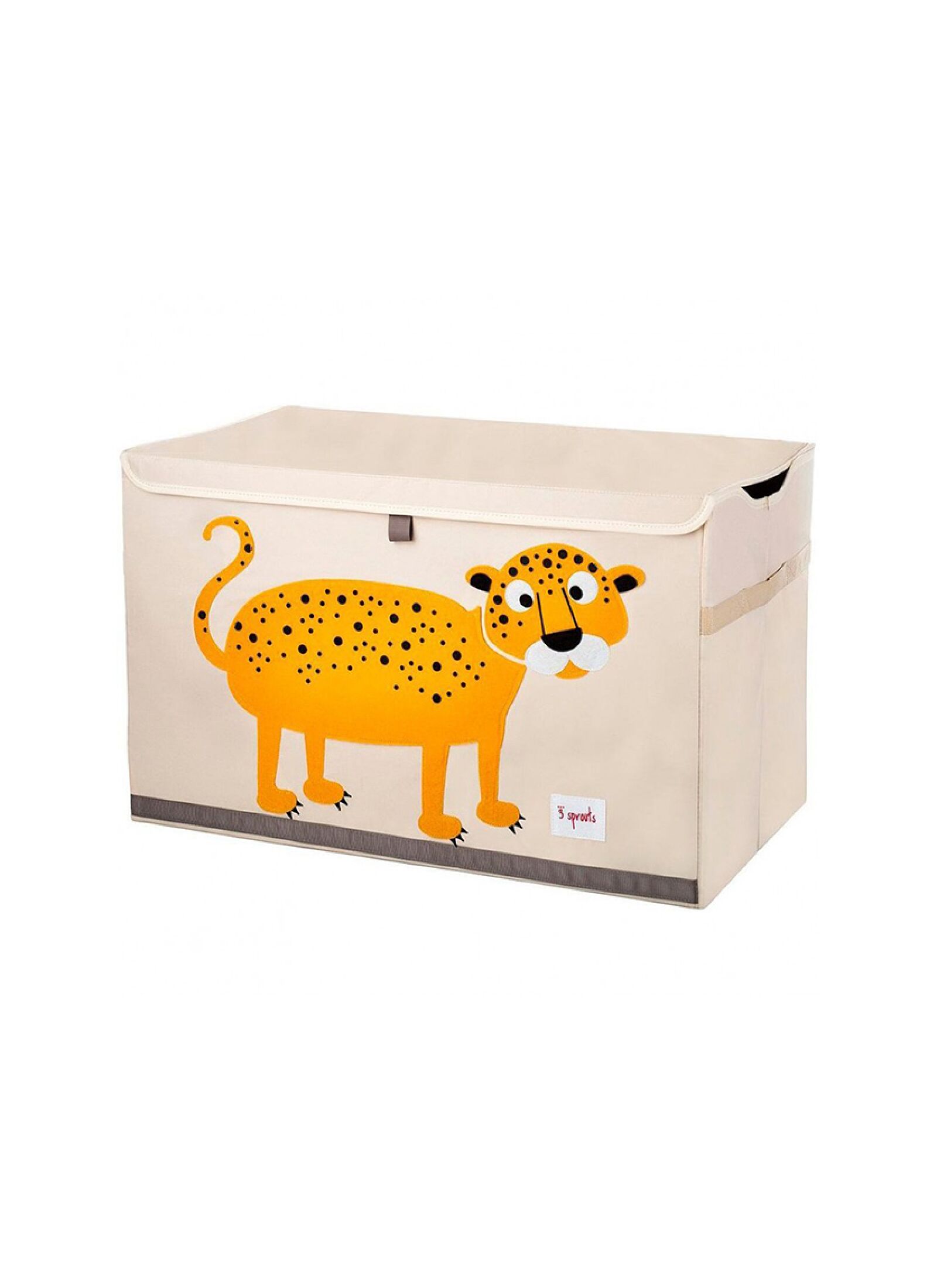 STRORAGE BOX WITH LID LEOPARD