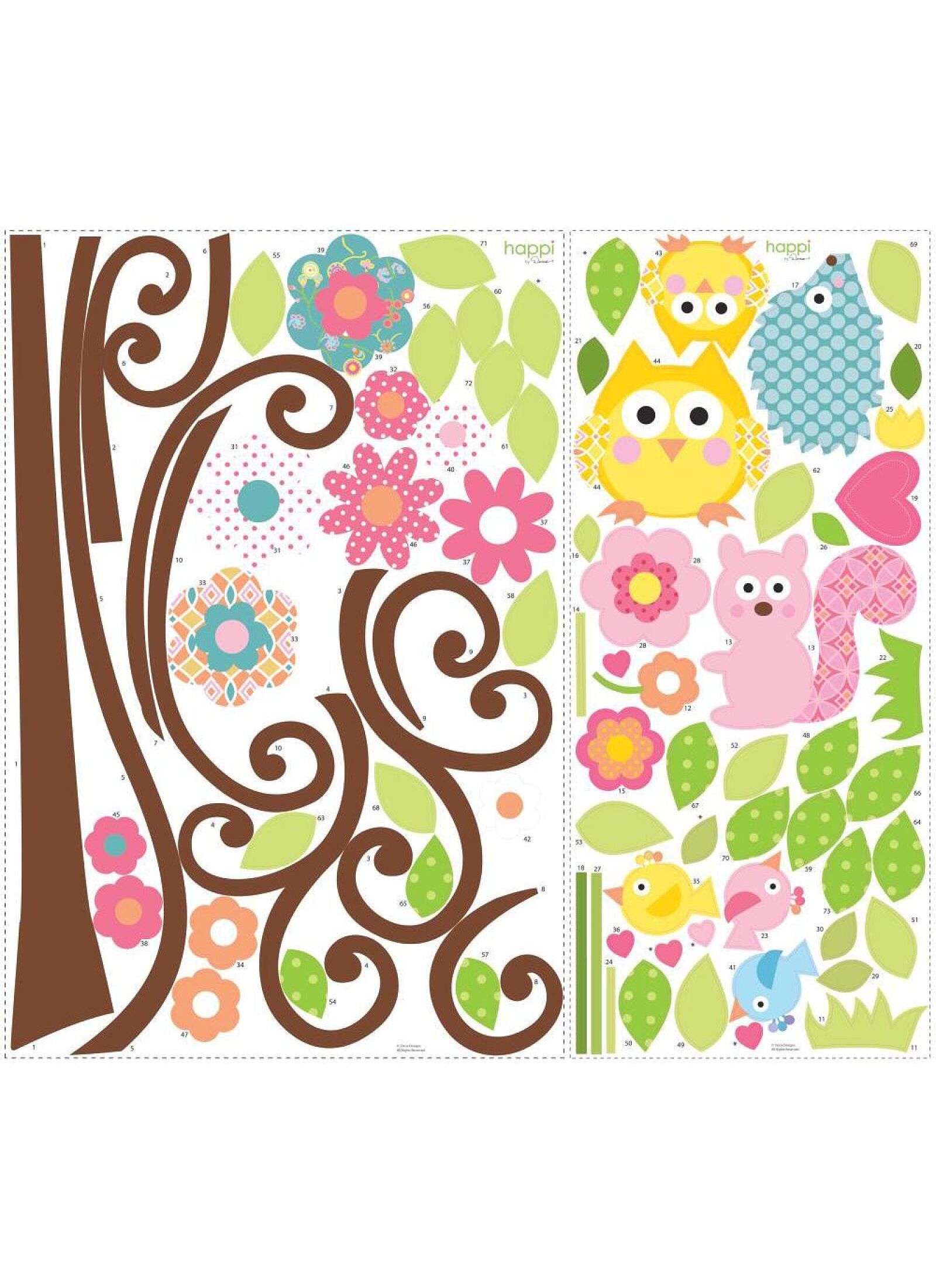 WALL STICKERS HAPPY TREE