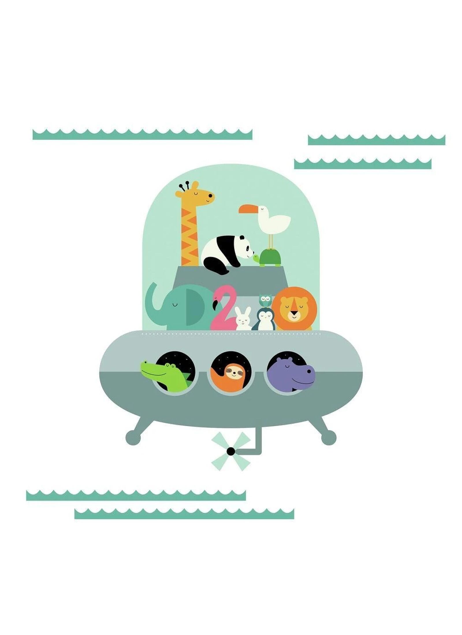 WALL STICKERS ANIMAL UNDERWATER EXPEDITION