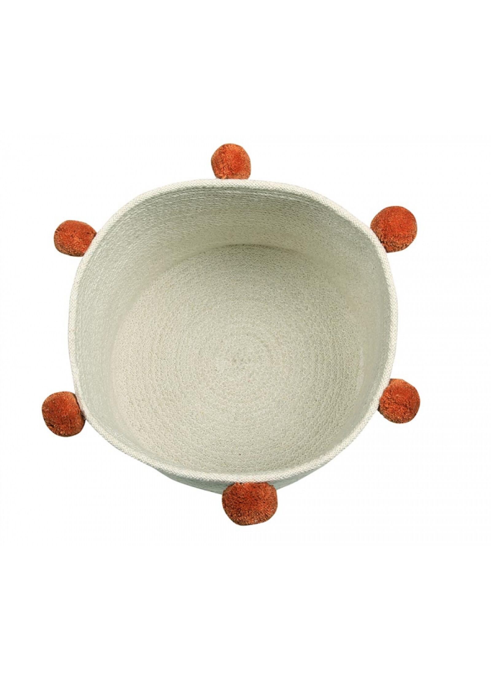 BASKET BUBBLY NATURAL-TERRACOTA (30X30)