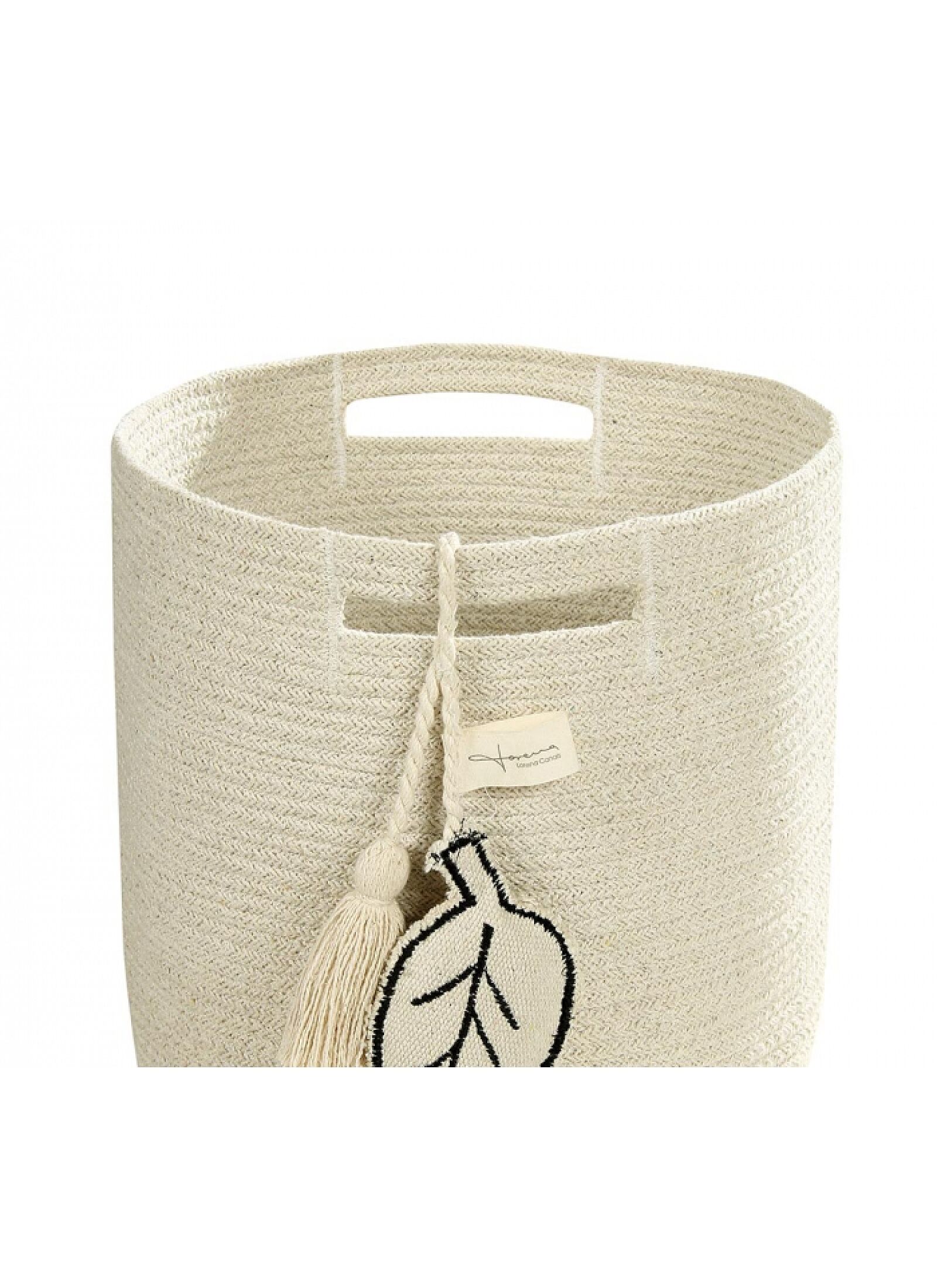BASKET LEAF NATURAL (30X30)