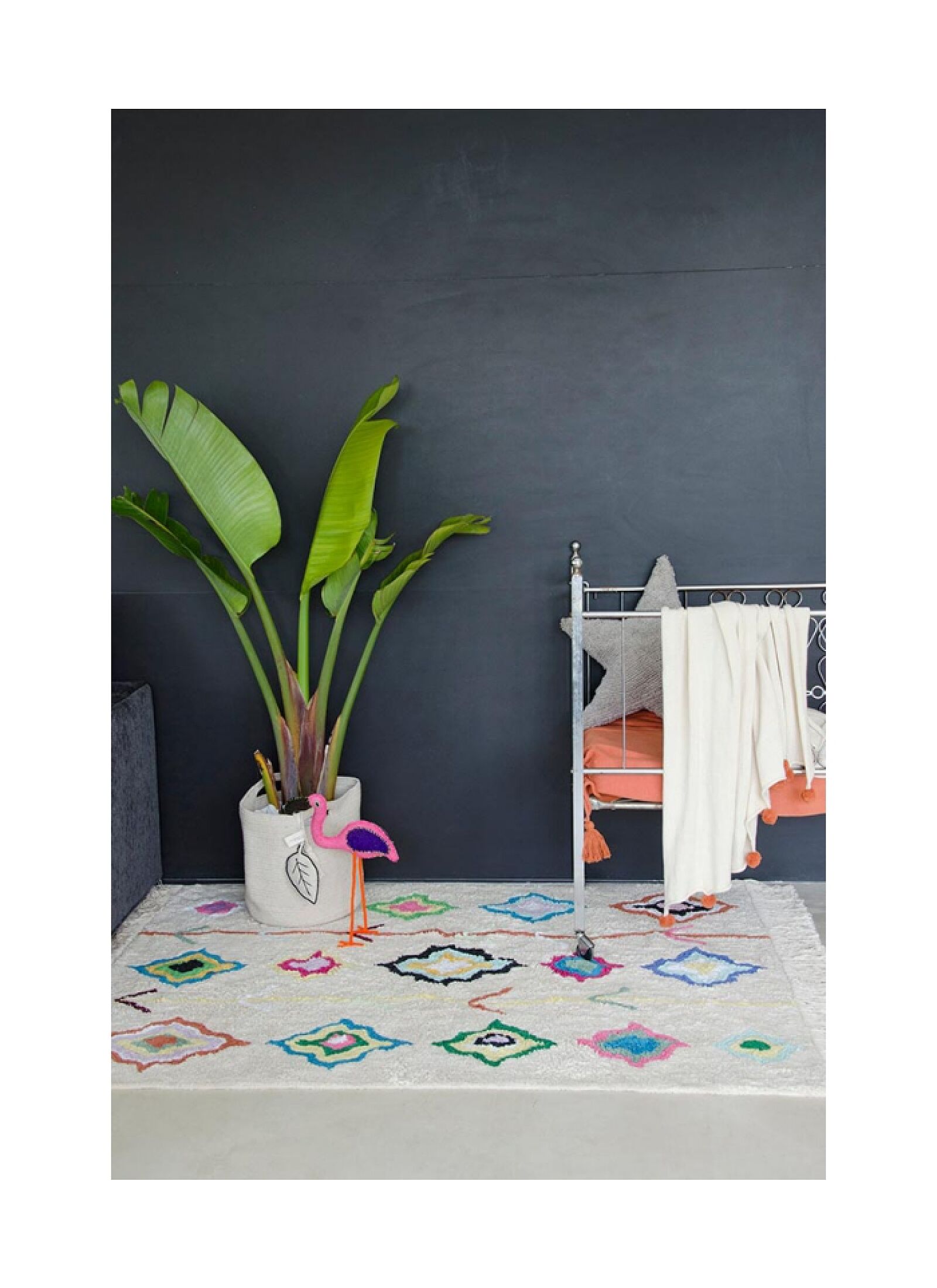 BASKET LEAF NATURAL (30X30)