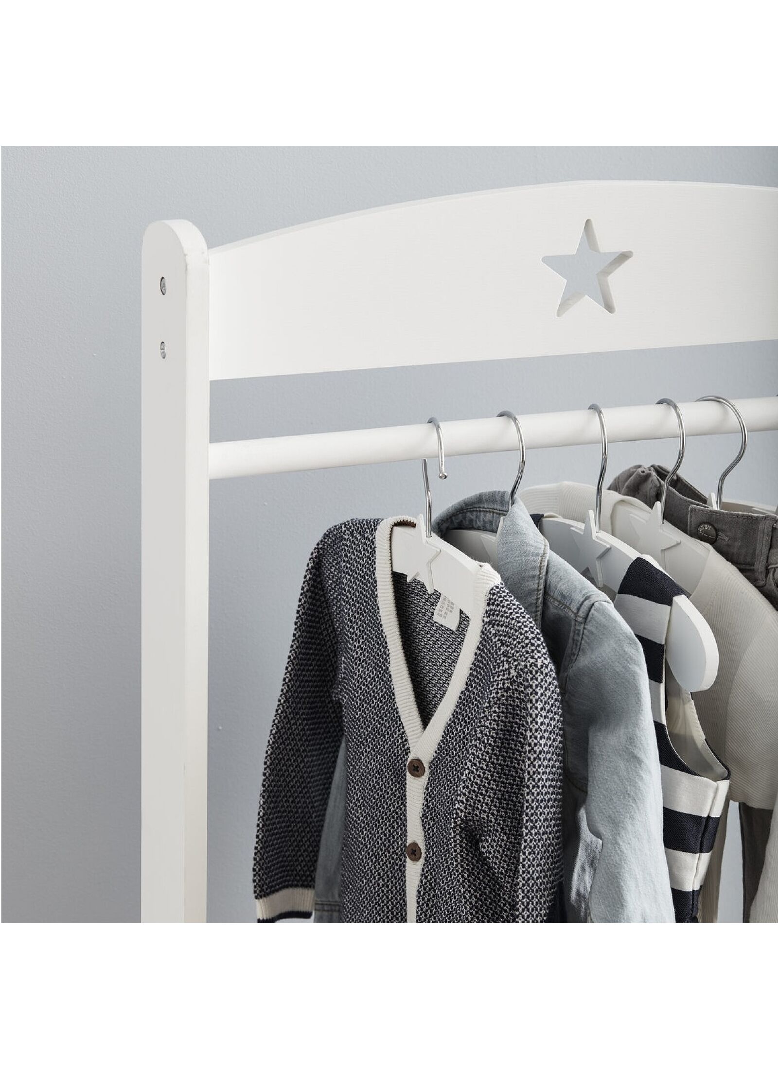 CLOTHES STAND STAR WHITE