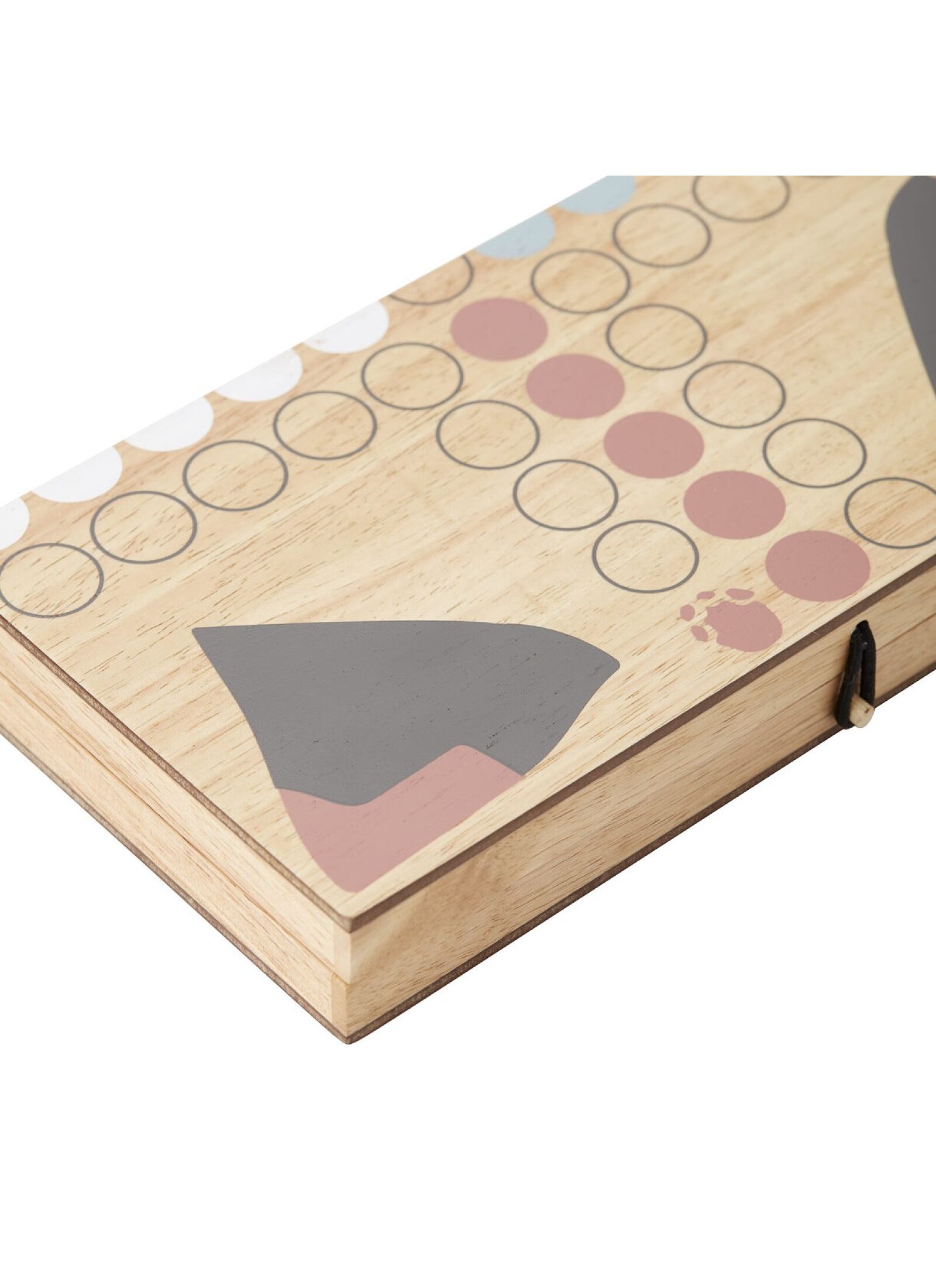 WOODEN LUDO GAME NEON