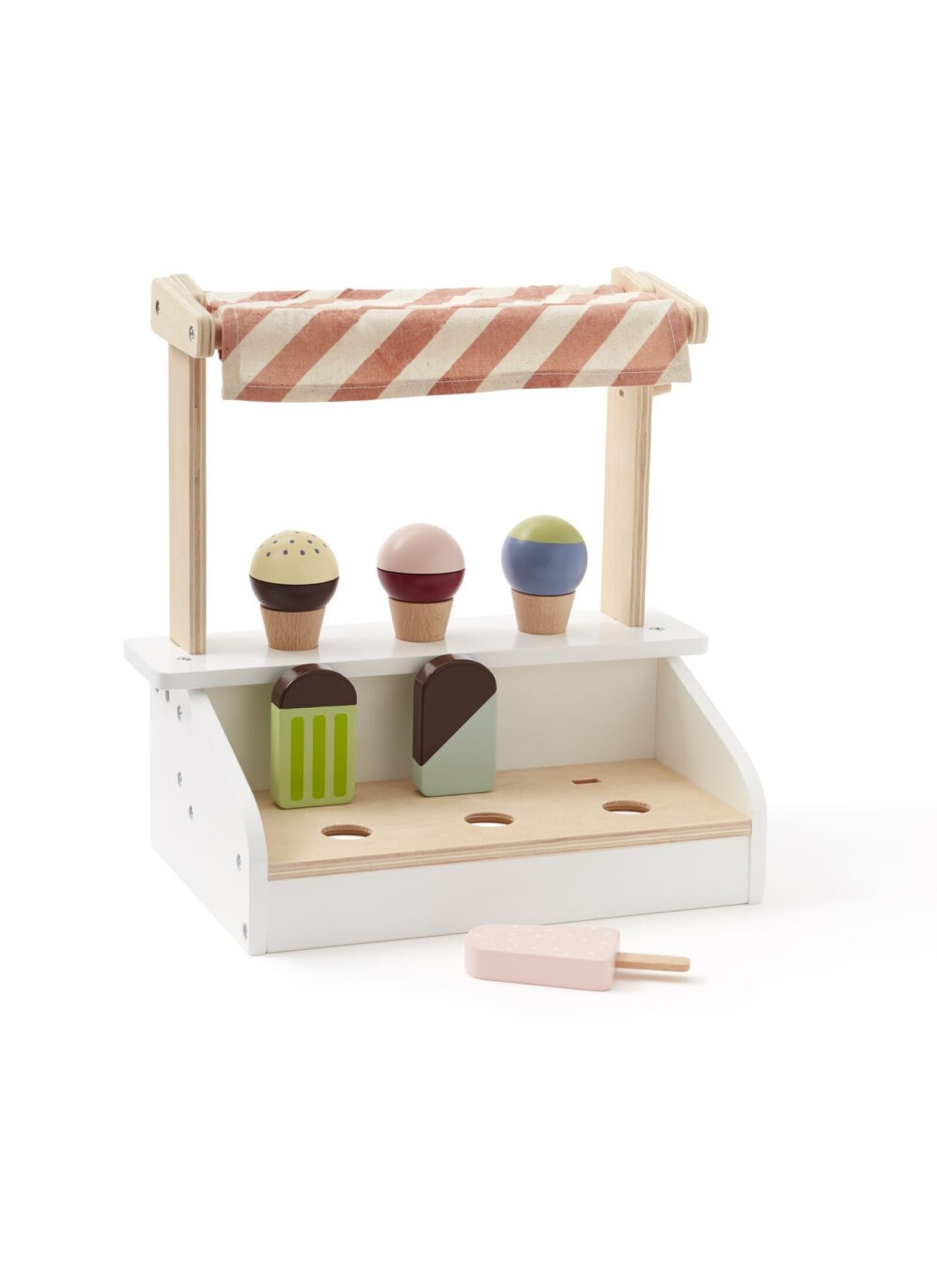 WOODEN ICE CREAM TABLE STAND
