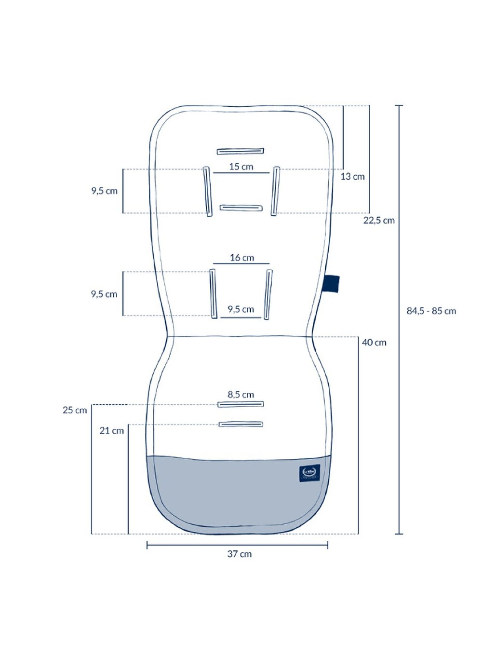 STROLLER PAD ENGLISH GARDEN VELVET RAFAELLO CLASSIC