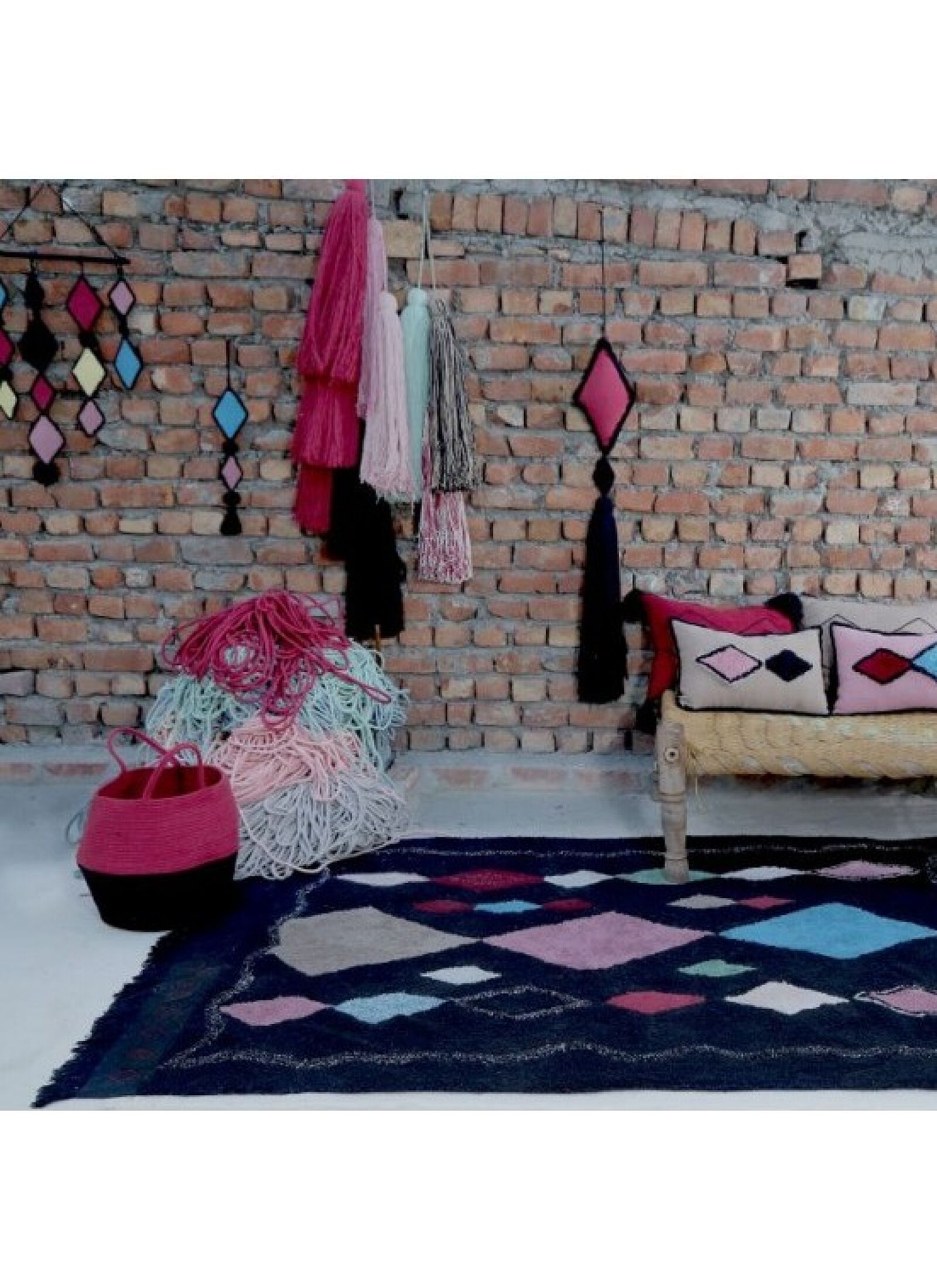 BASKET ZOCO BLACK-AUBERGINE (30X35)