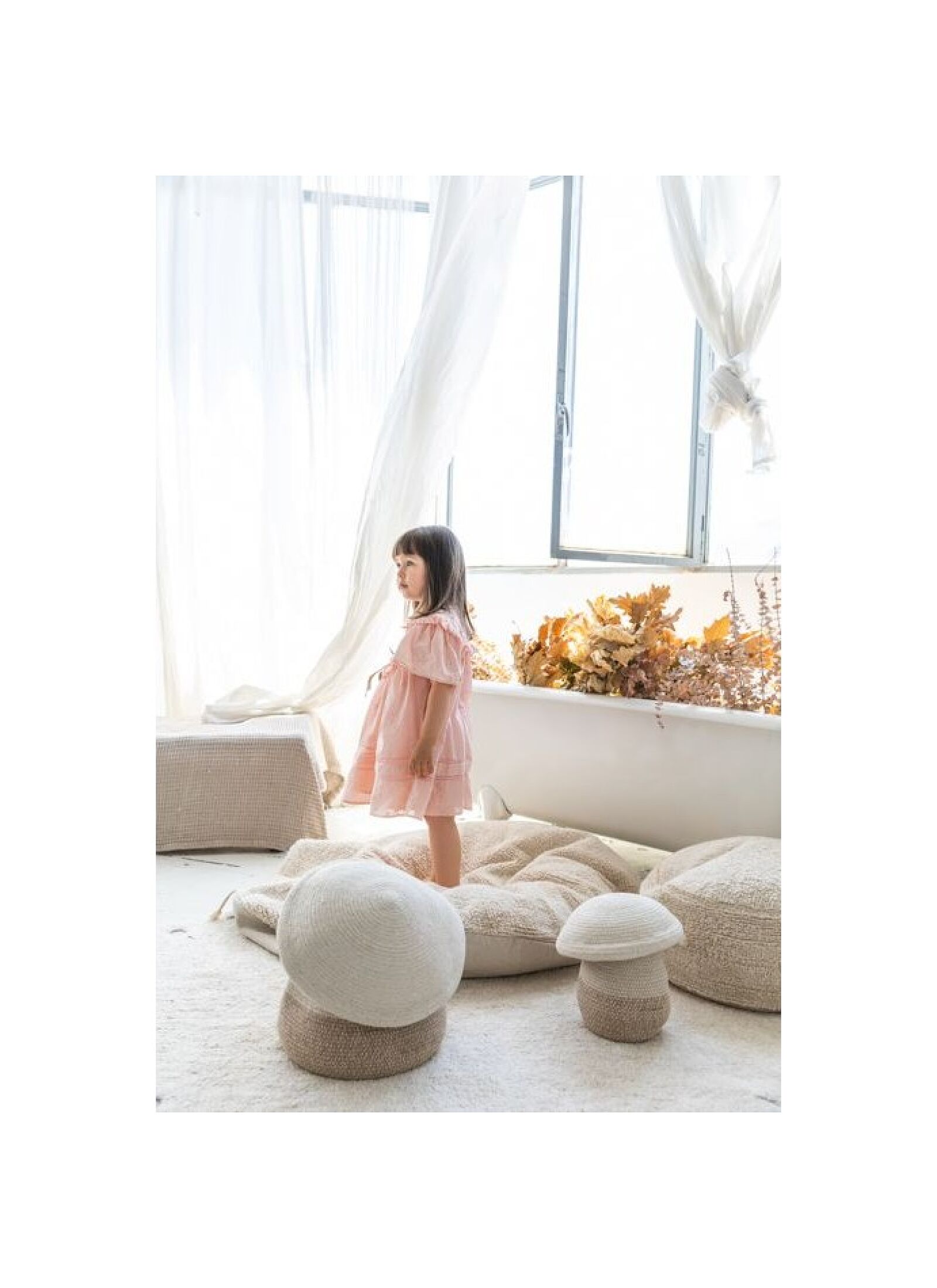 BASKET BABY MUSHROOM (23X27)