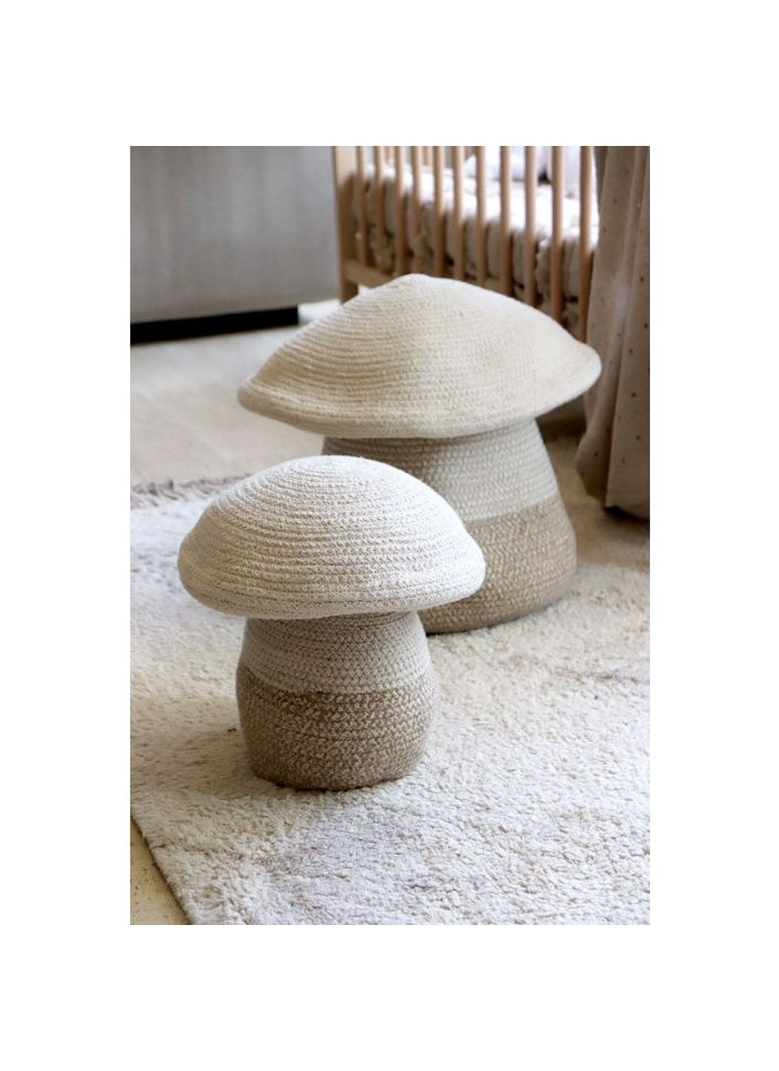 BASKET BABY MUSHROOM (23X27)