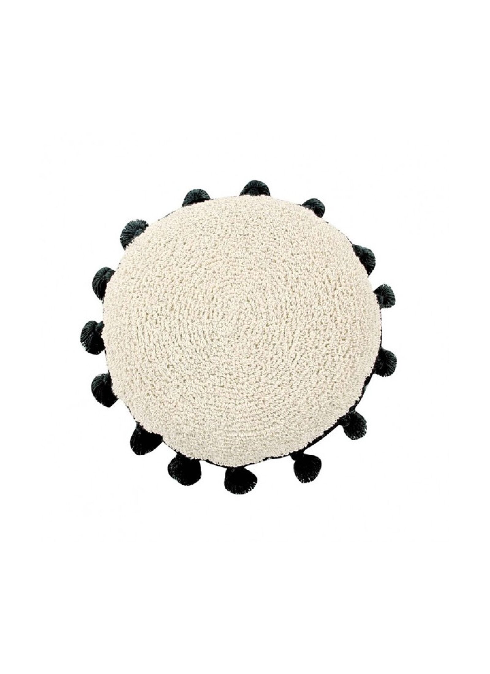 CUSHION CIRCLE BLACK