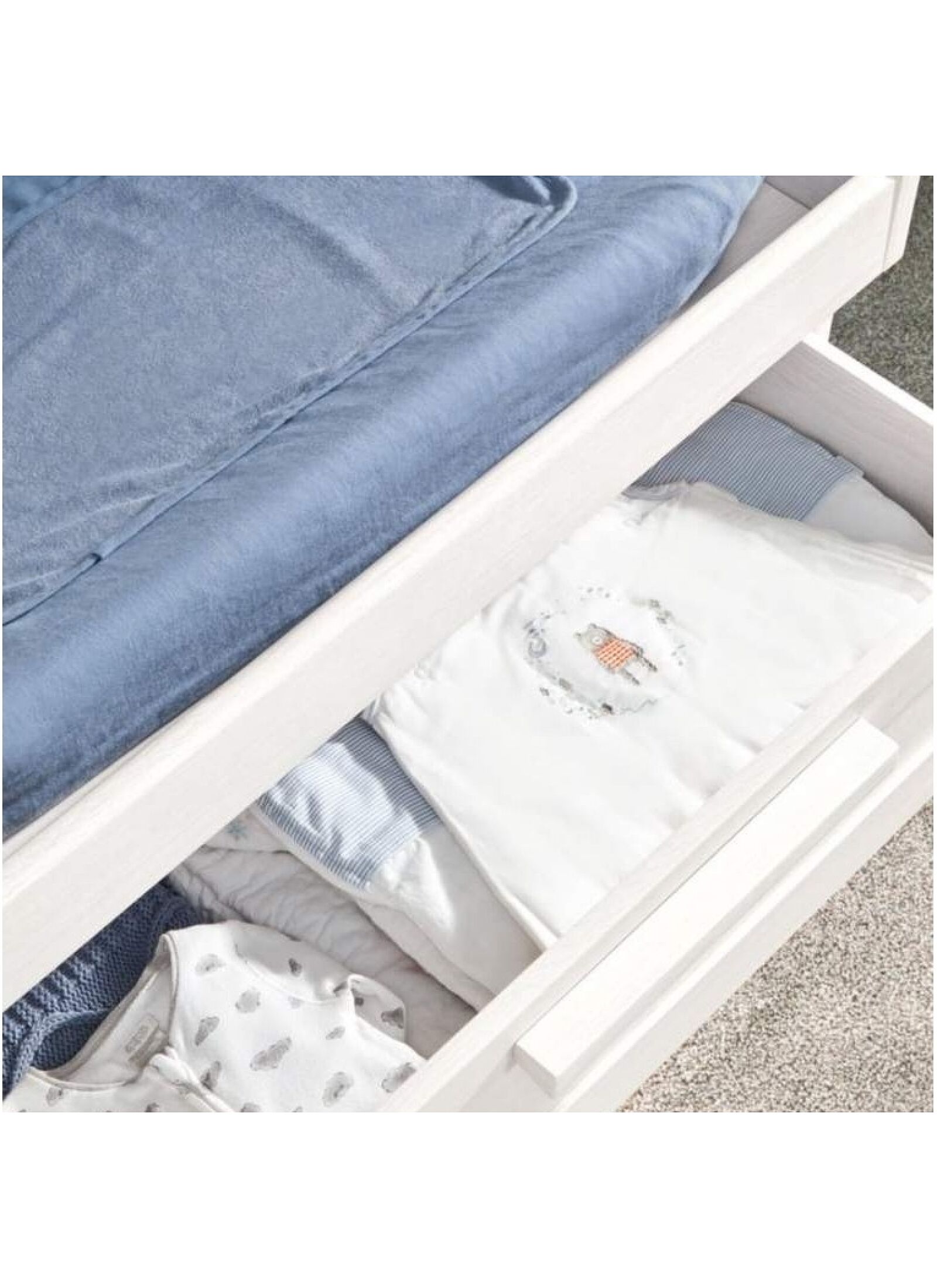 CRIB &AMP; DRESSER-CHANGER UNIT ATLAS NIMBUS WHITE