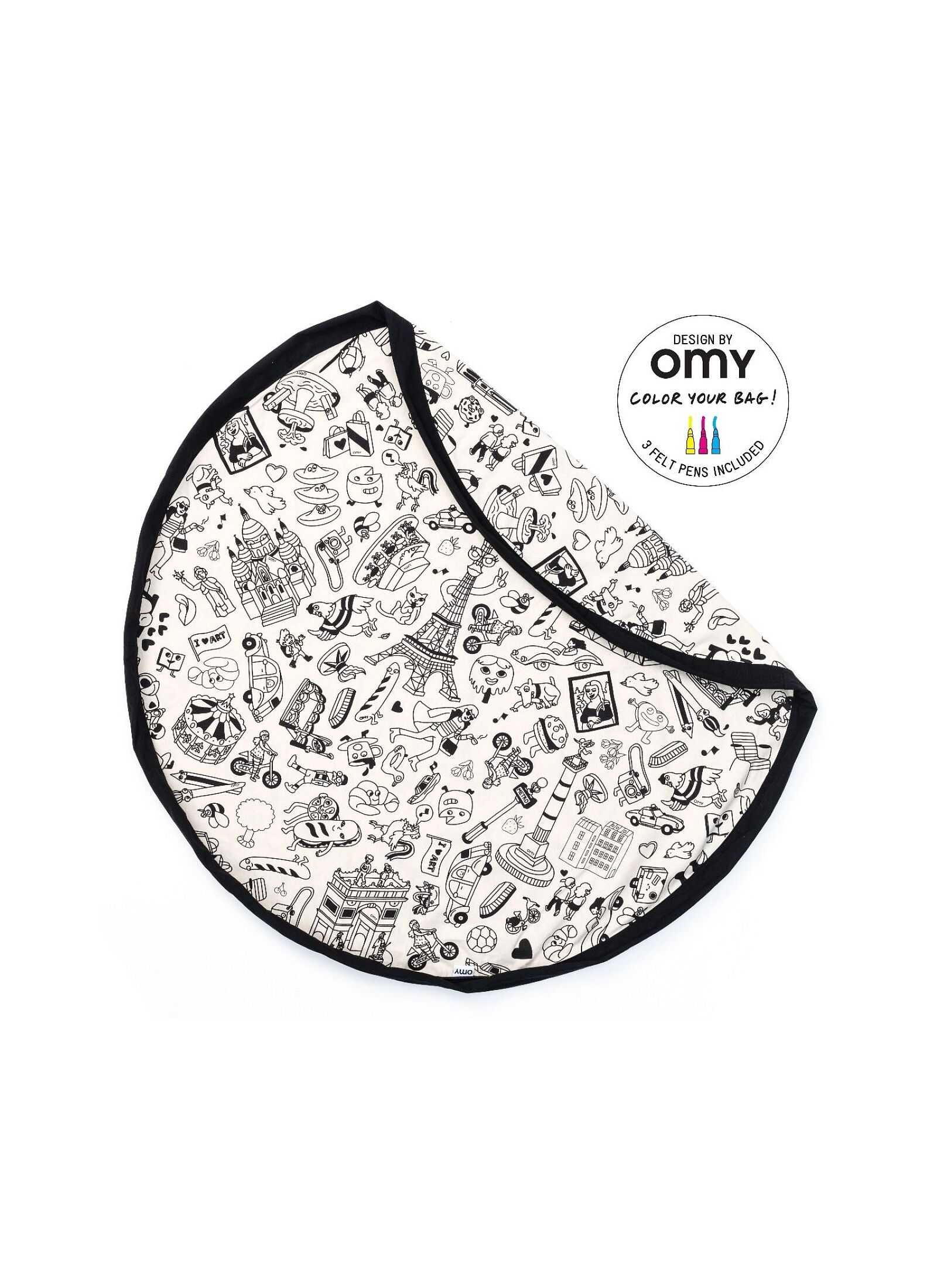 PLAY MAT-STORAGE BAG COLOR MY BAG PARIS