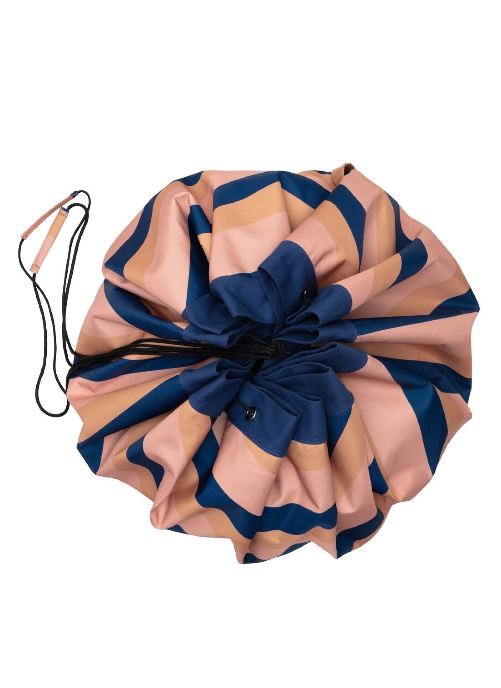 OUTDOOR PLAY MAT-STORAGE BAG MOKKA STRIPES