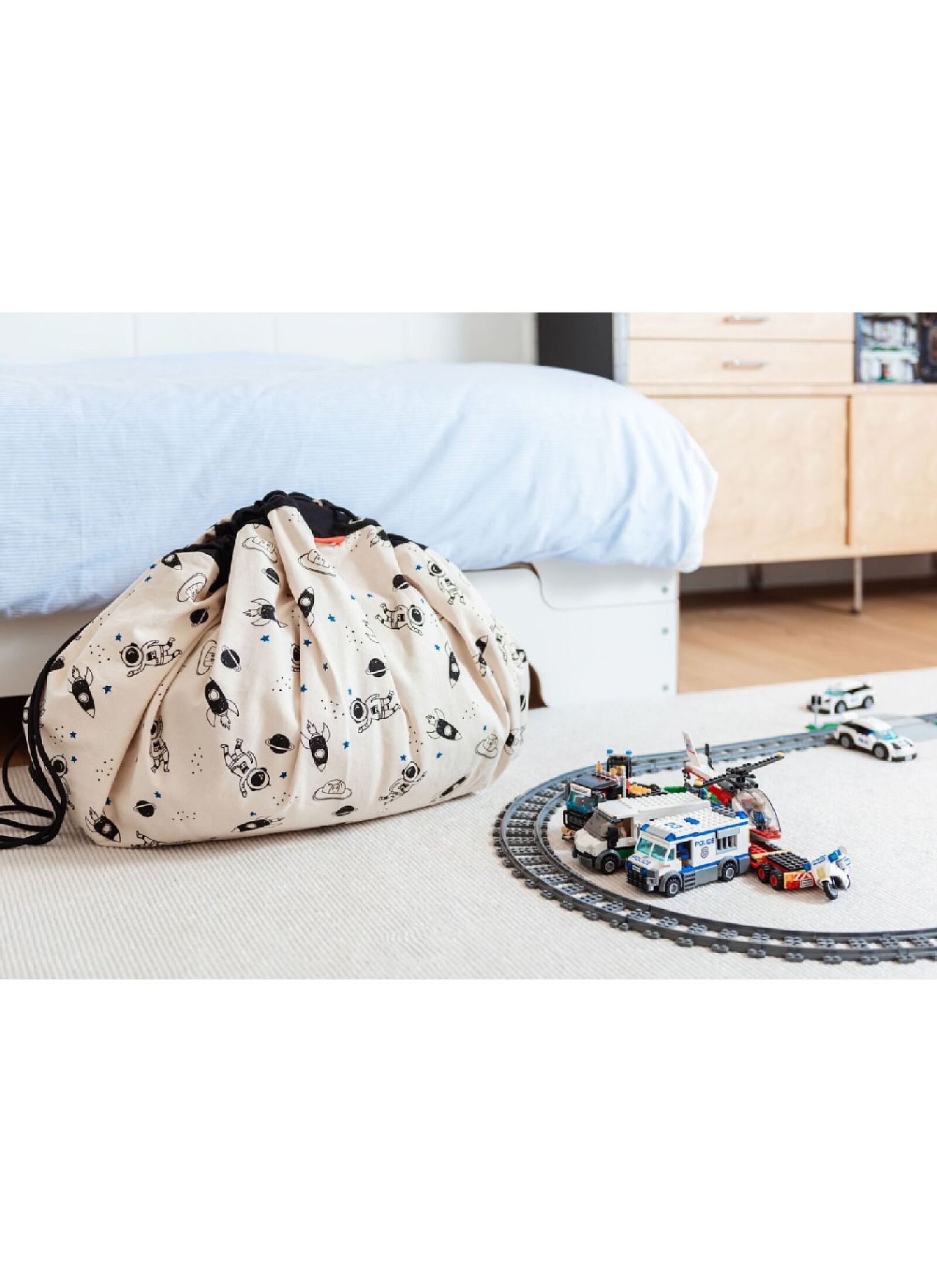 PLAY MAT-STORAGE BAG SPACE GLOW IN THE DARK