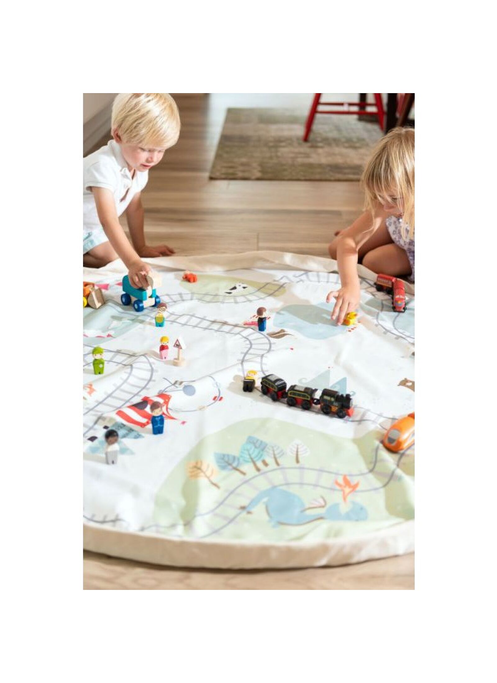 PLAY MAT-STORAGE BAG TRAINMAP-BEARS