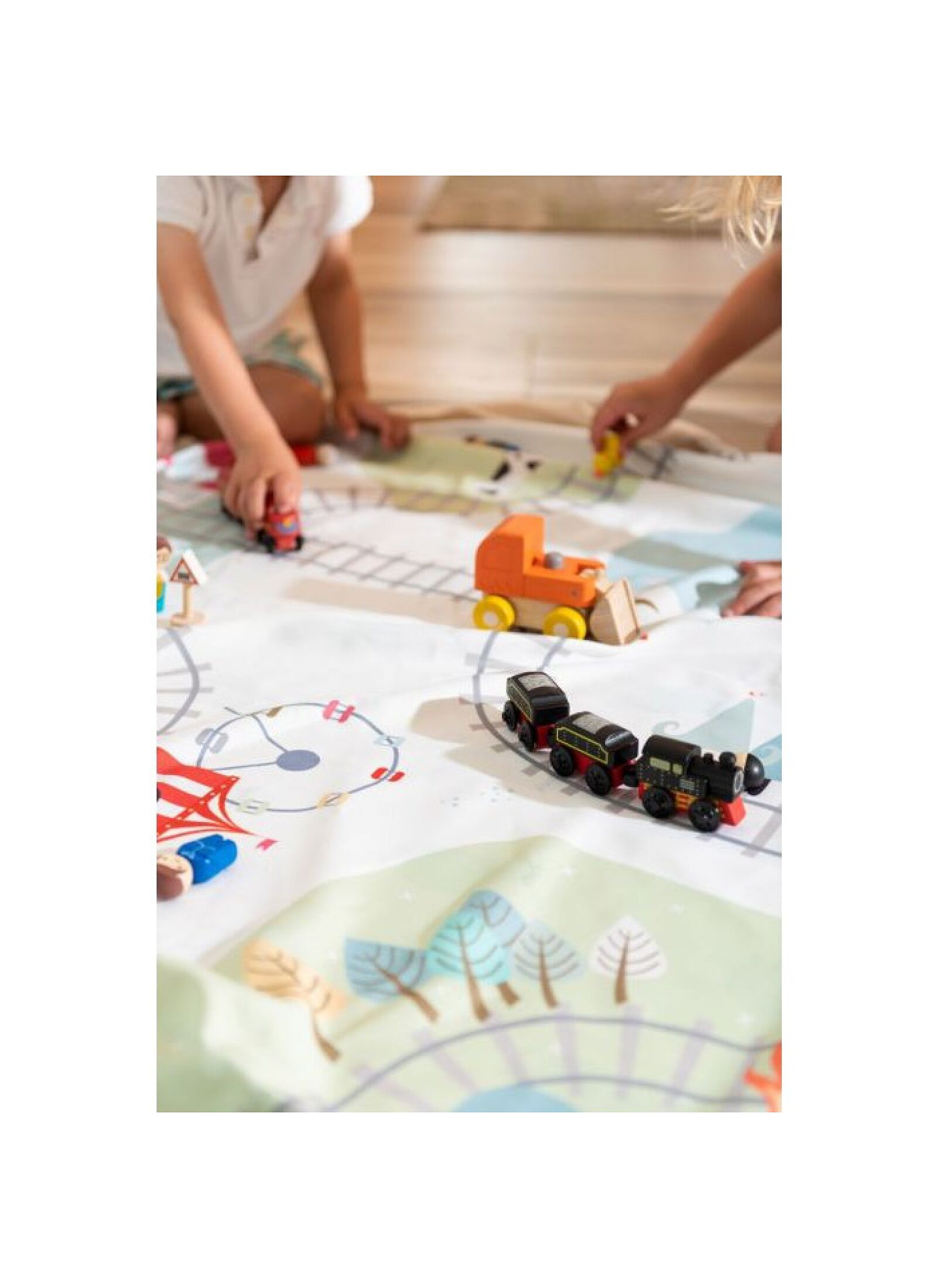 PLAY MAT-STORAGE BAG TRAINMAP-BEARS