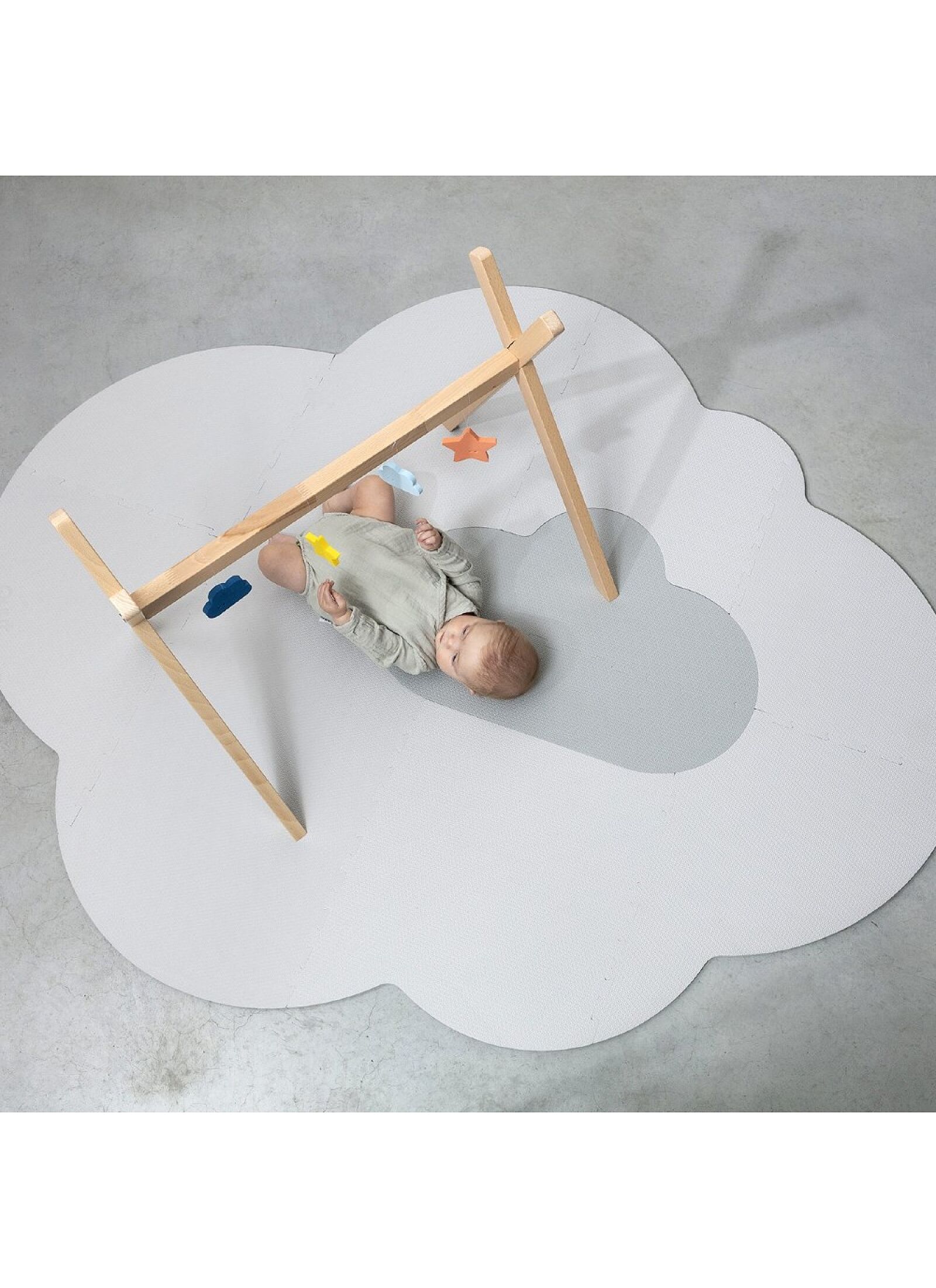 PLAY MAT LARGE CLOUD GREY